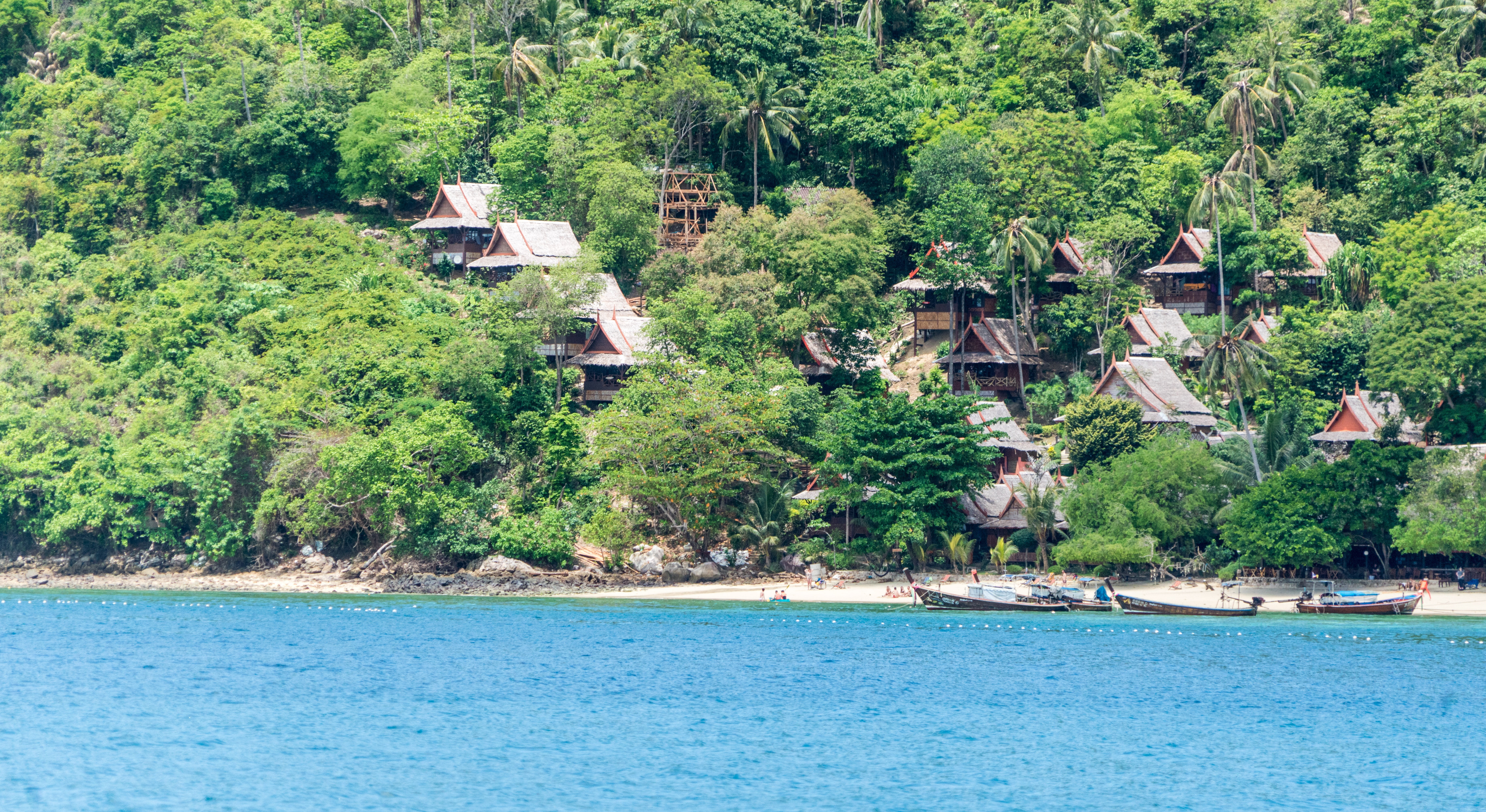 architecture, built structure, plant, vacations, outdoors, phuket, sea, exotic, vacation, landscape, asia, destination, land, tranquility, thailand, nautical Vessel, HD Wallpaper