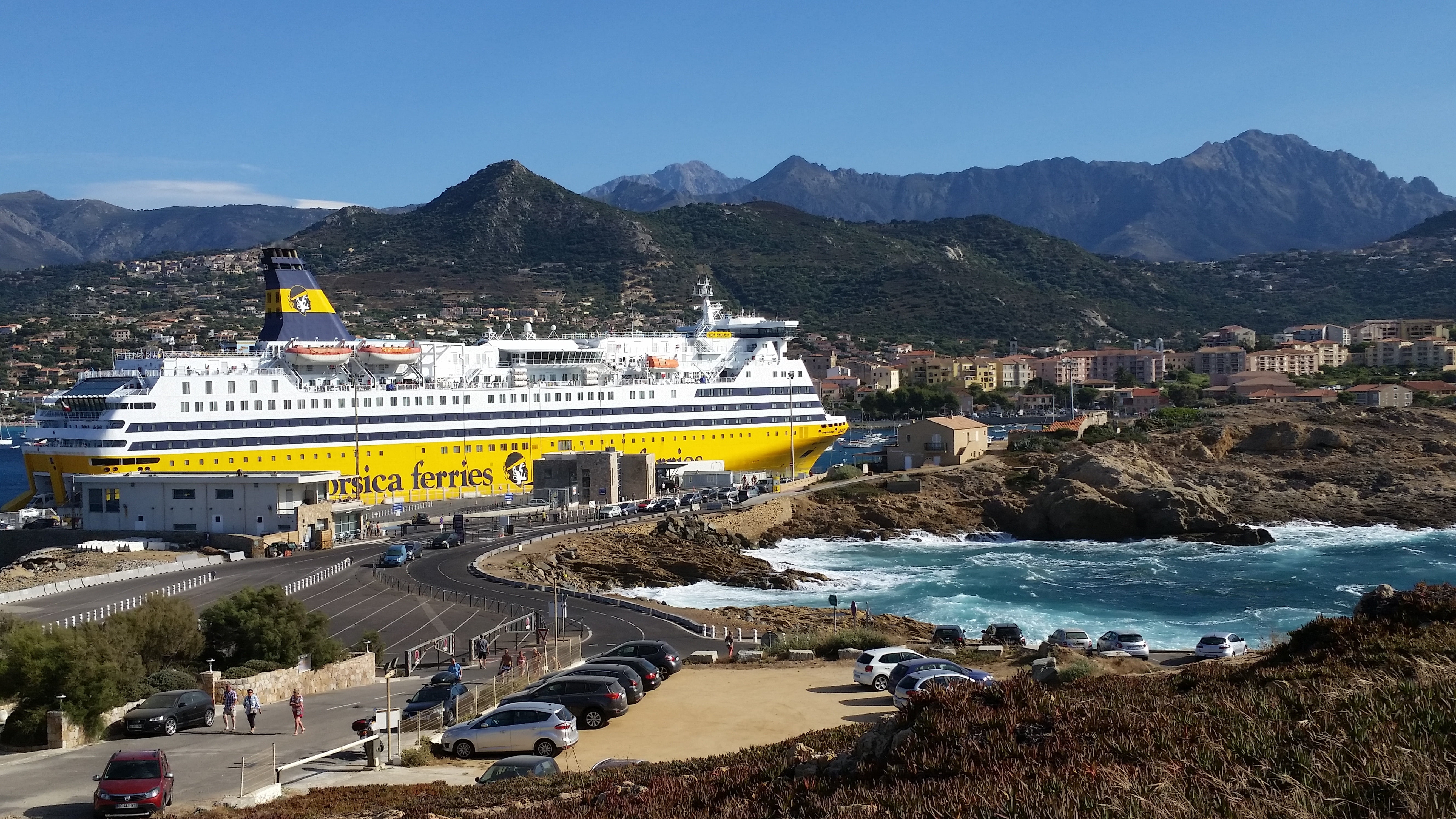 mountain range, mountain, 5K, no people, nature, transport, corsican, ile rousse, city, government, sky, corsica ferries, land, travel, travel destinations, HD Wallpaper