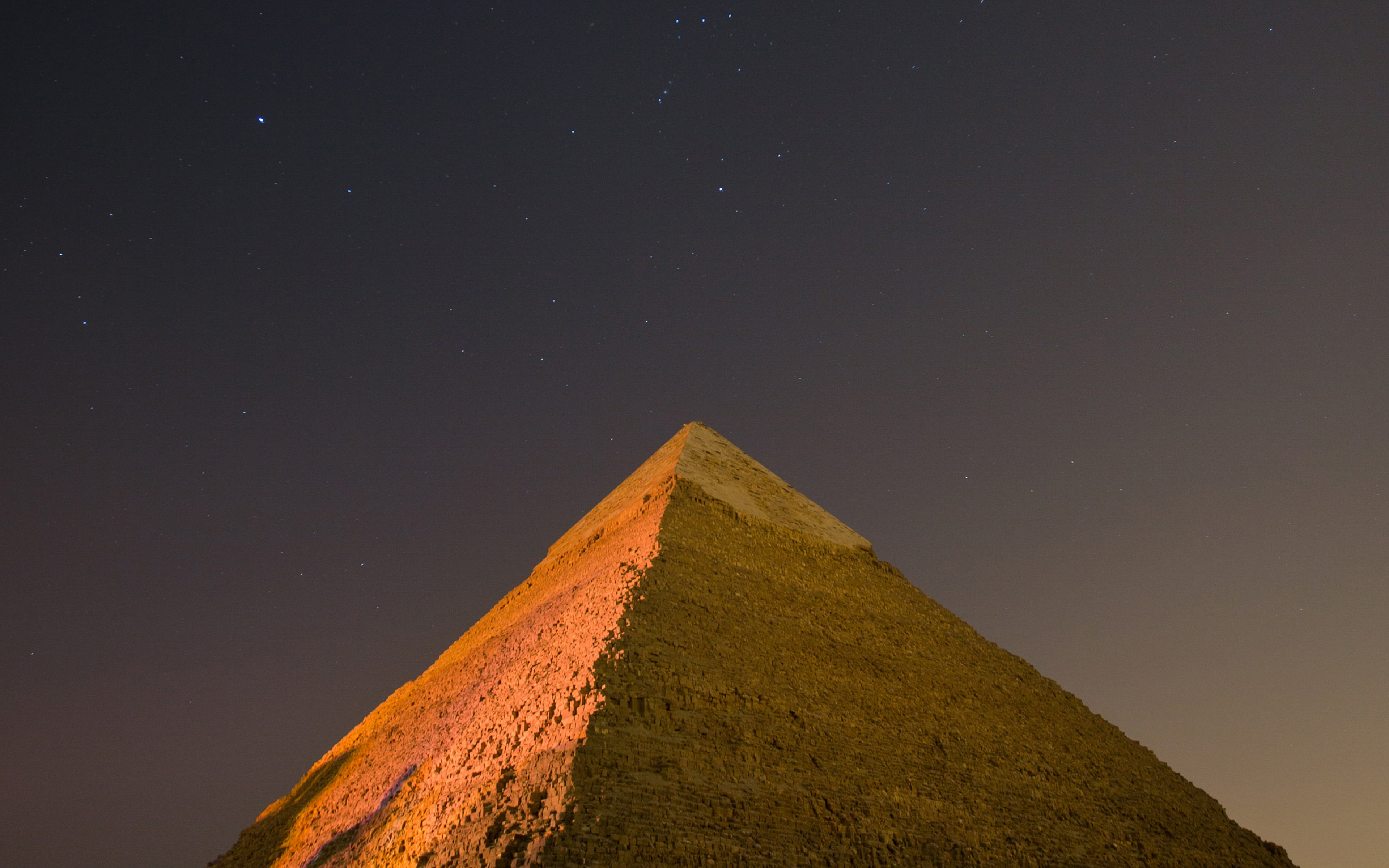 night, built structure, scenics - nature, mountain peak, nature, pyramid, astronomy, tranquility, low angle view, beauty in nature, history, travel, outdoors, HD Wallpaper