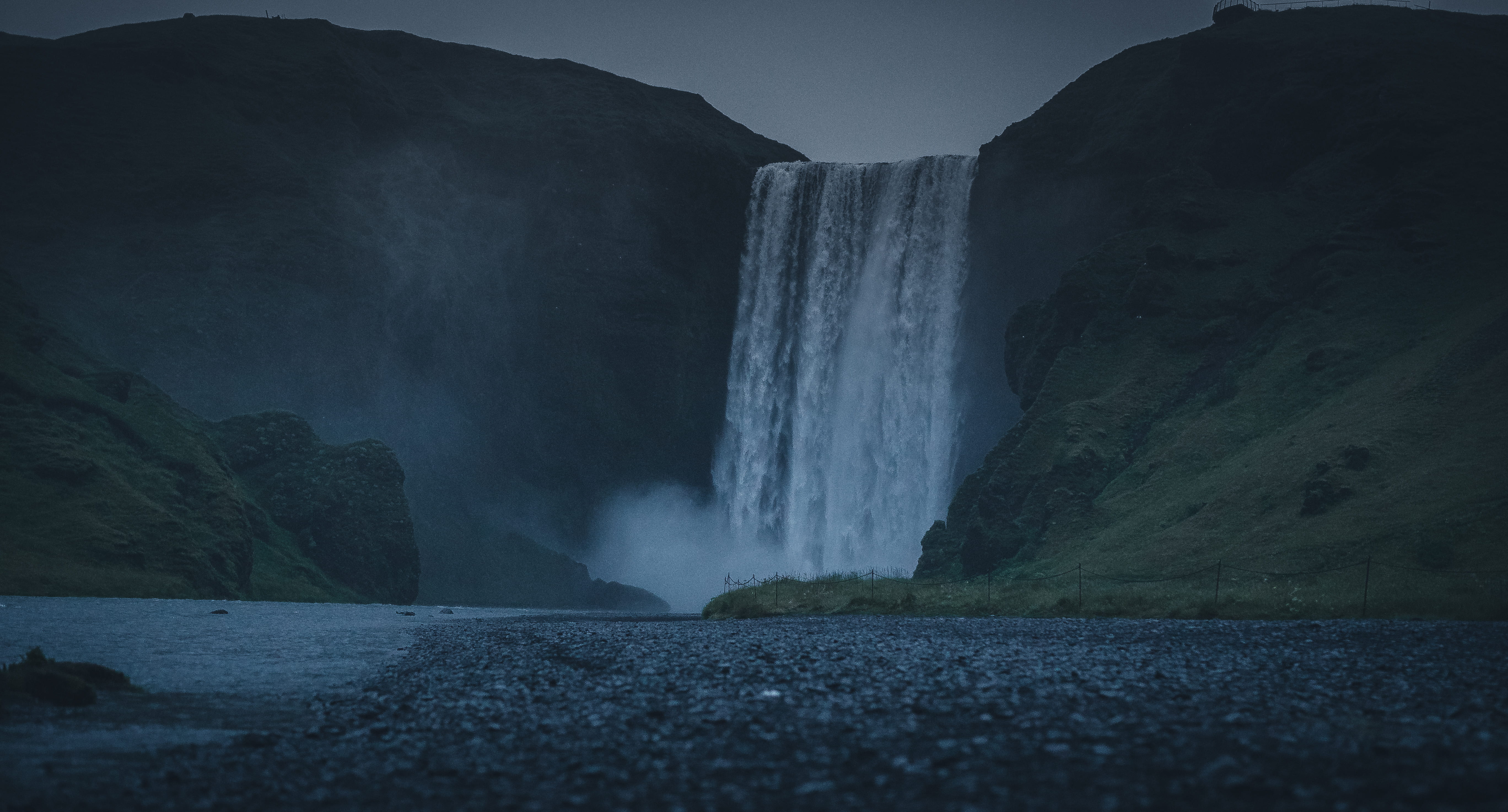 scenics - nature, nature, cliff, photography, no people, outdoors, travel, rock formation, midnight sun, splashing, reykjavik, sea, iceland, mist, solid, HD Wallpaper