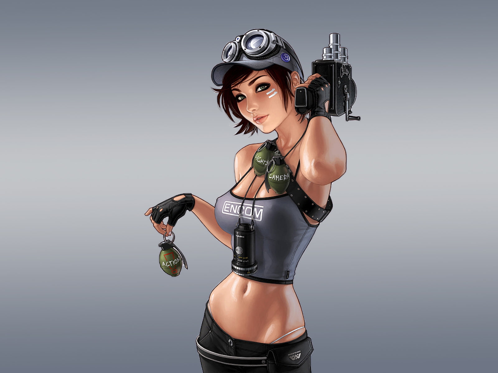 mujer, 720P, gorra, anime, musica, HD Wallpaper