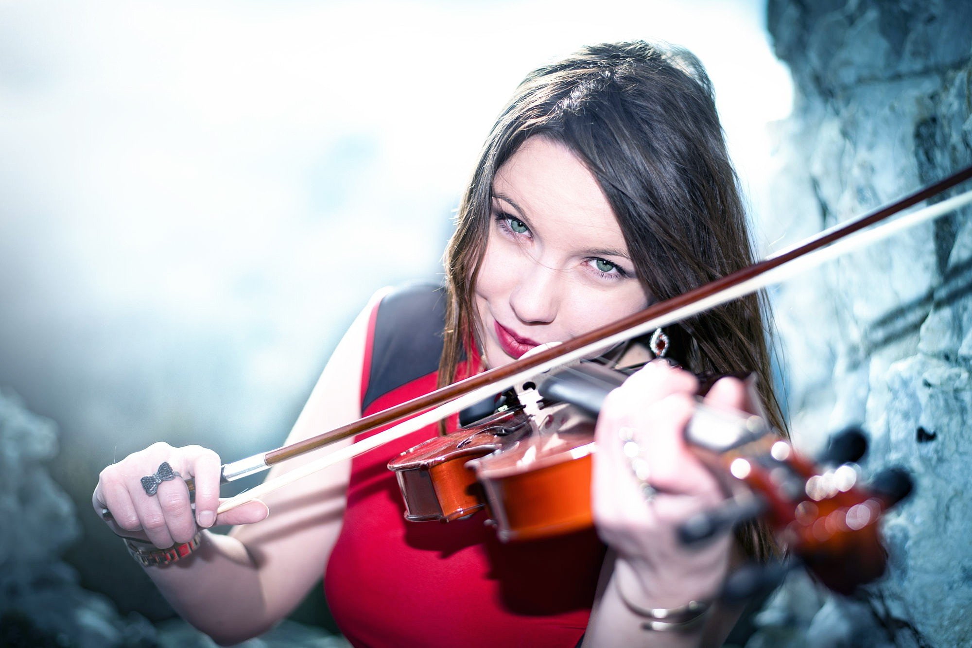 violin, 1080P, musica, mujer, HD Wallpaper