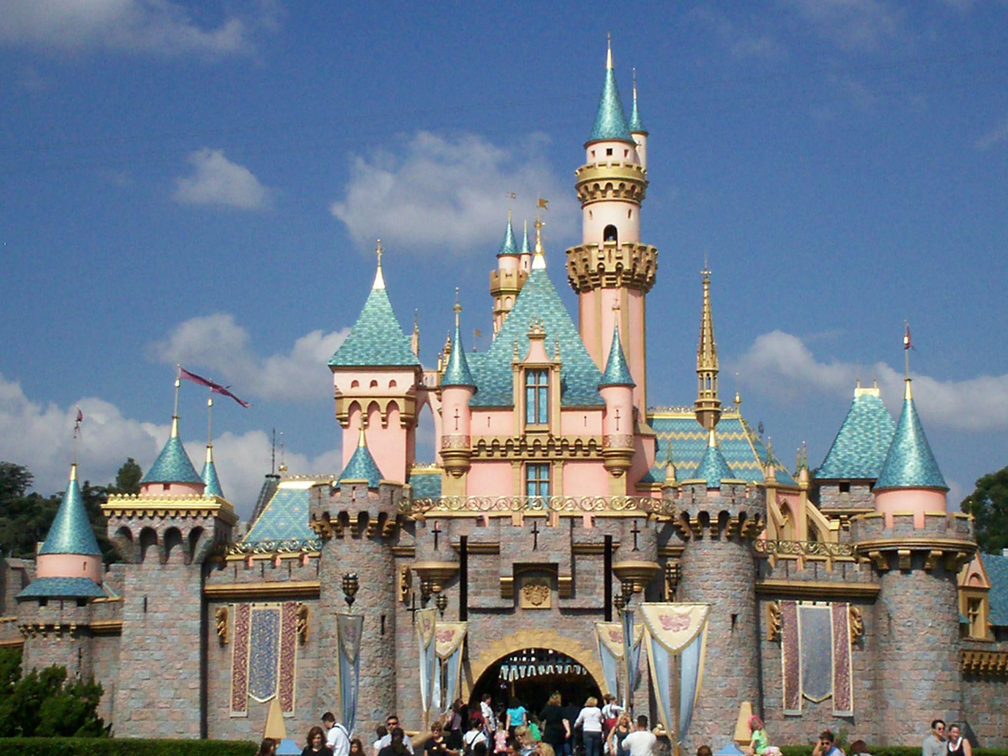 disneyland, 1080P, park, anaheim, disneyl, castle, animals, HD Wallpaper