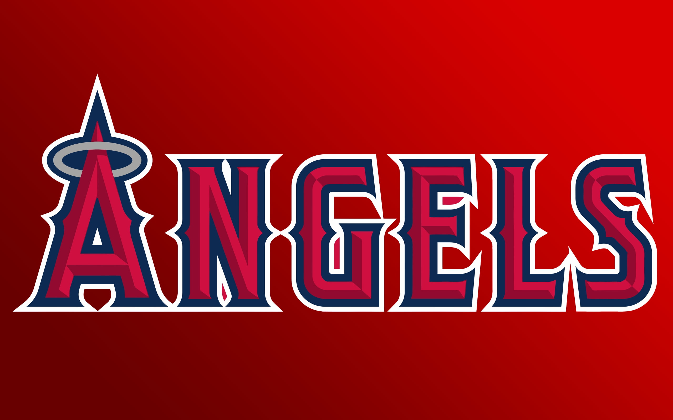 baseball, hd, 2K, mlb, art, anaheim, x, california, angels, sports, la, logos, red, HD Wallpaper