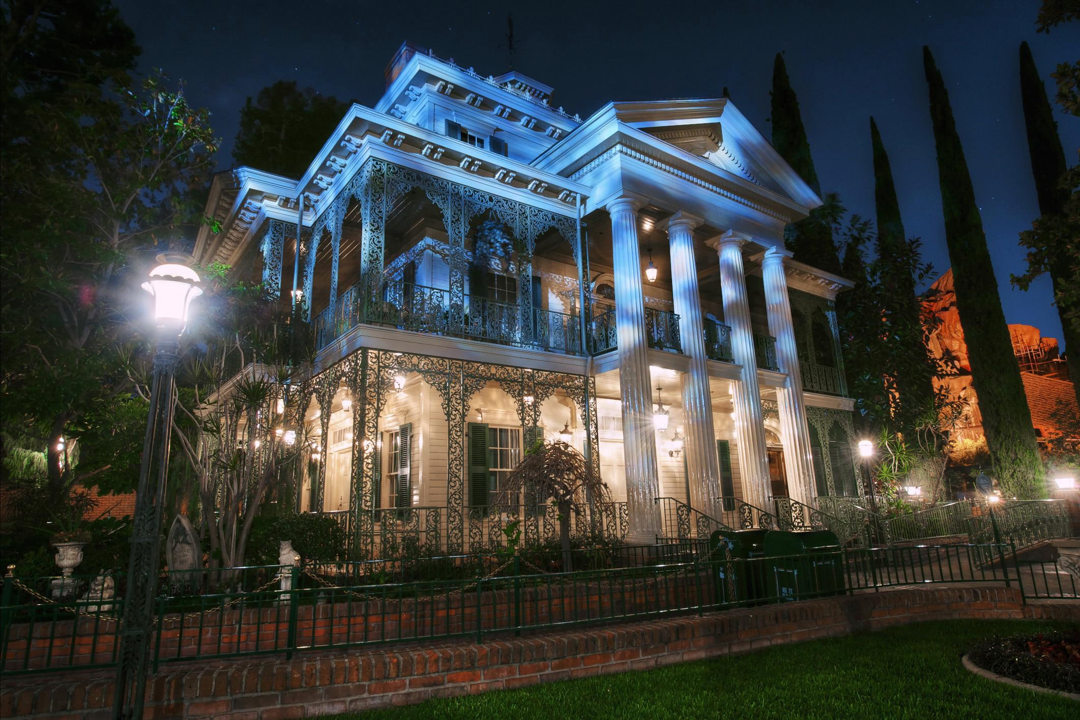 anaheim, night, usa, buildings, street, hdr, california, lights, widescreen, 1080P, architecture, mansion, hd, HD Wallpaper