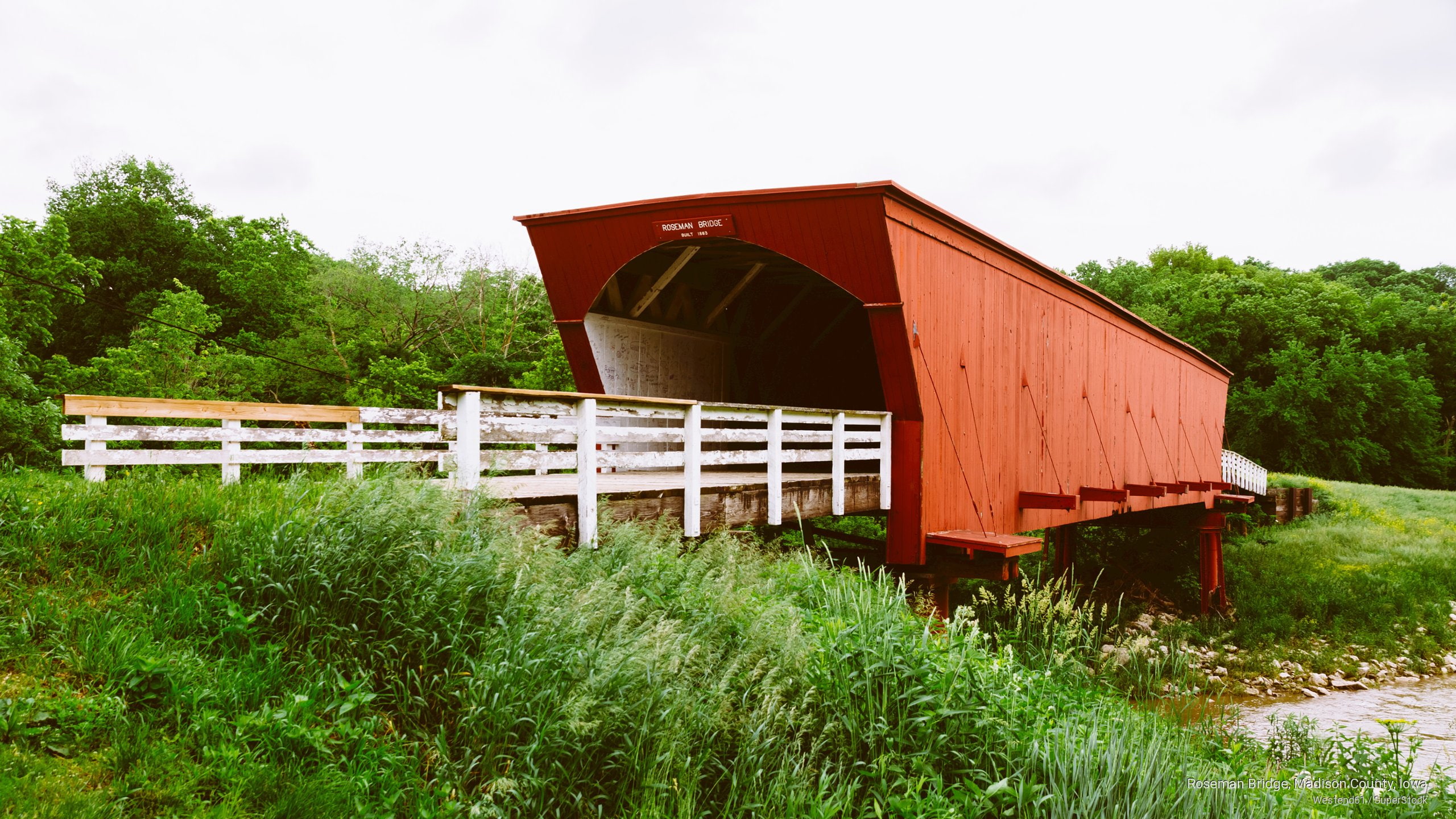 roseman, Architecture, madison, iowa, county, 2K, bridge, HD Wallpaper