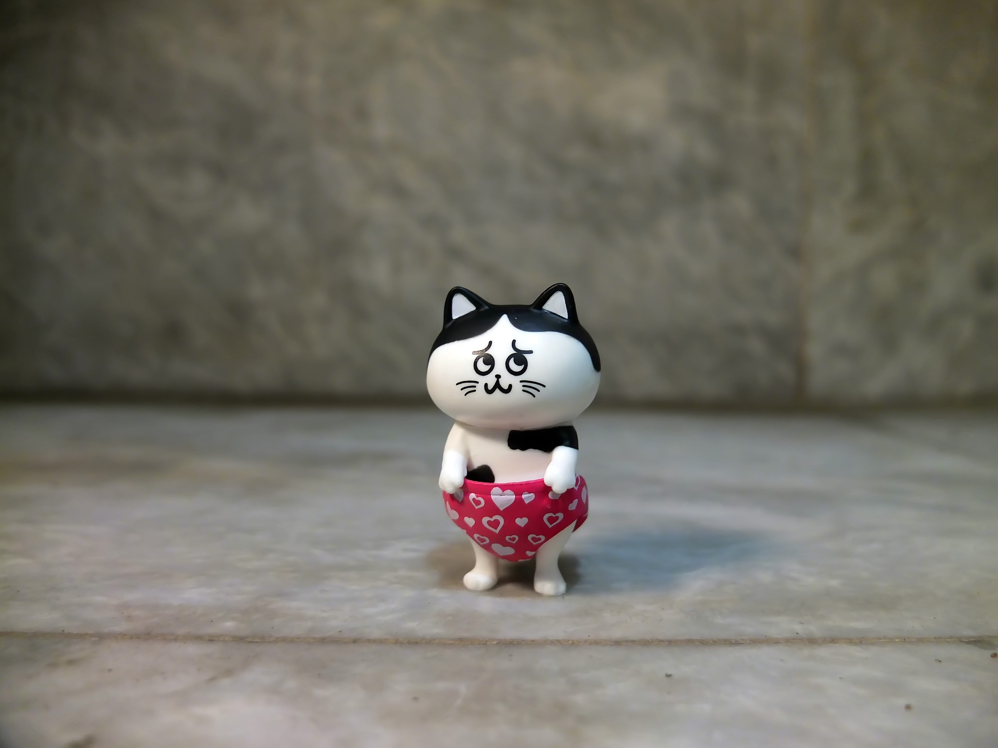still life, female likeness, wall - building feature, cartoon, indoors, human representation, cat, wall, craft, pet, 4K, banpresto, japan, childhood, small, HD Wallpaper