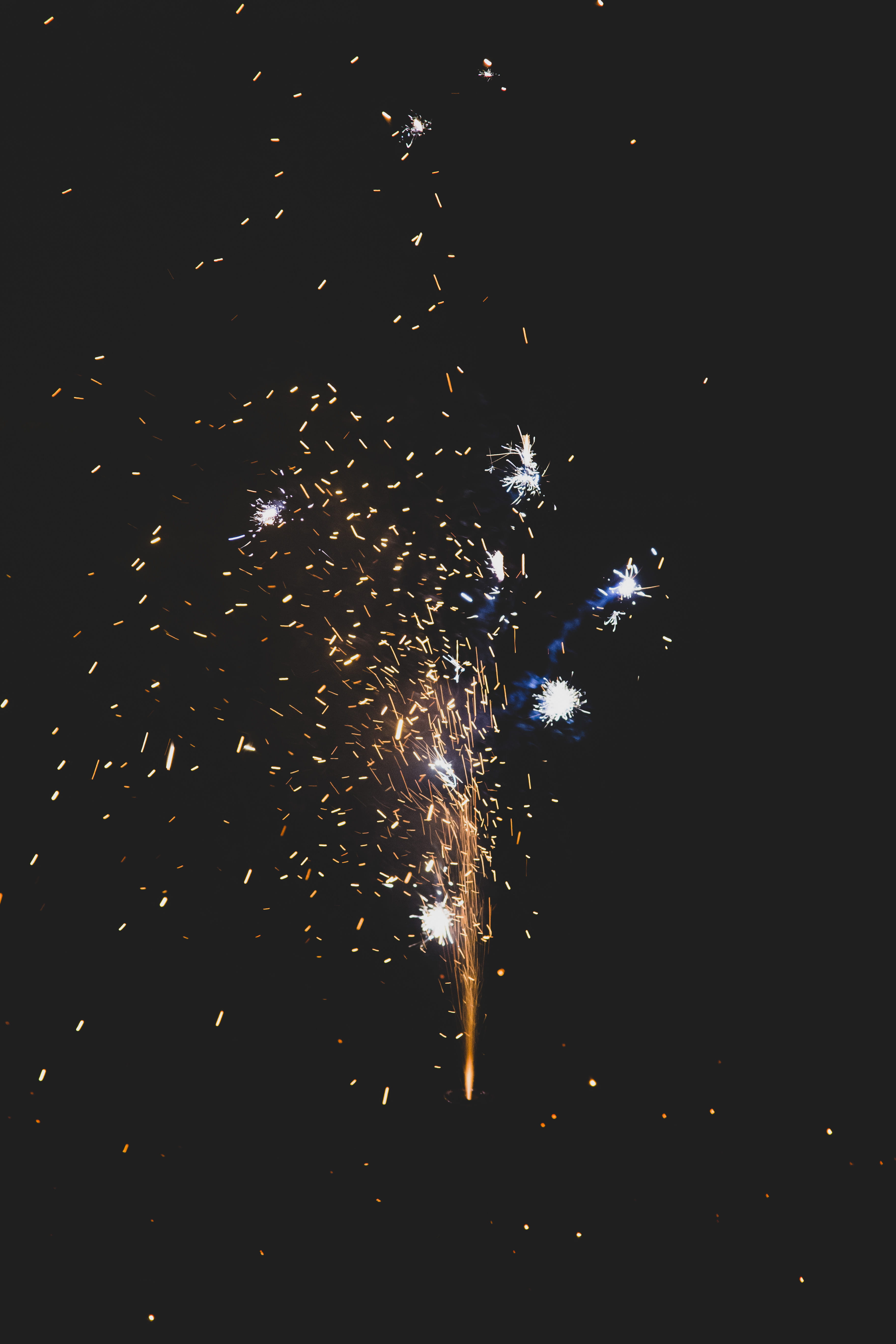 celebration, event, lightning, silvester, glowing, firework, nature, sparks, night, festival, exploding, illuminated, firework display, 5K, motion, no people, Phone HD Wallpaper