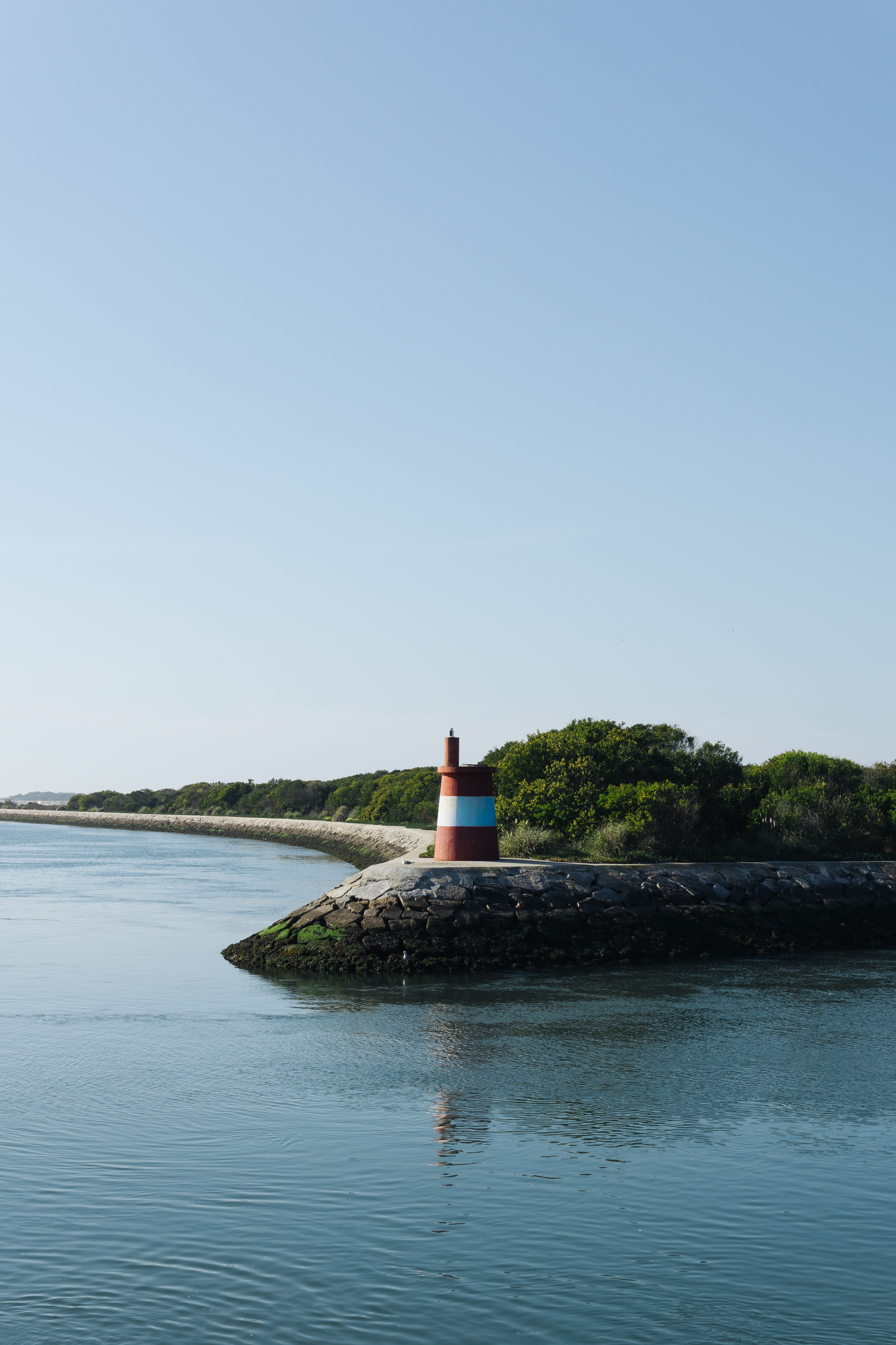 beauty in nature, day, one person, 5K, casual clothing, lifestyles, trees, sky, waterfront, sitting, tranquility, scenics - nature, oceanscape, portugal, Phone HD Wallpaper