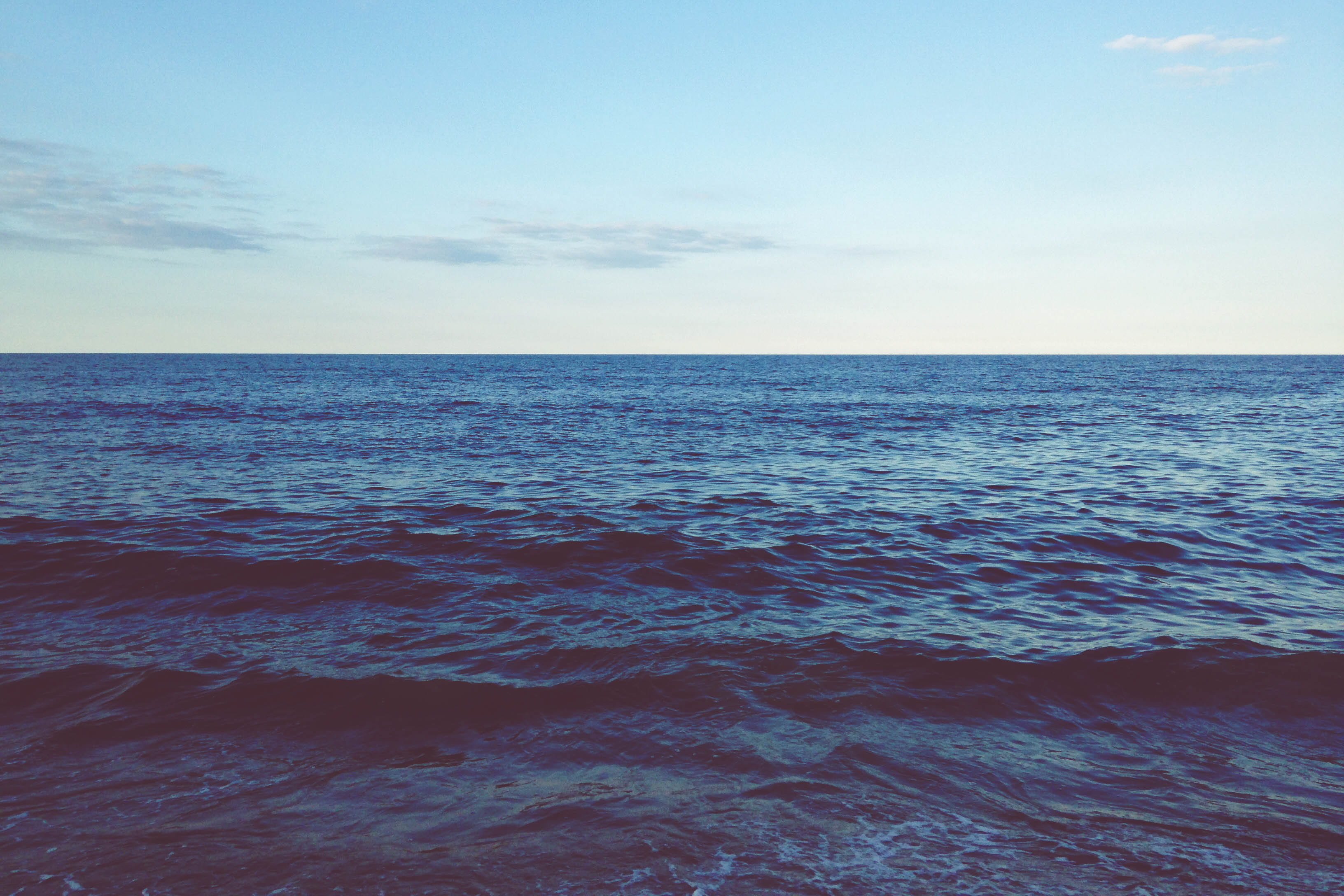 deep, daytime, sea, motion, water, outdoors, no people, beauty in nature, oceanscape, wawe, horizon, rippled, idyllic, angle, high, day, open, tranquility, HD Wallpaper