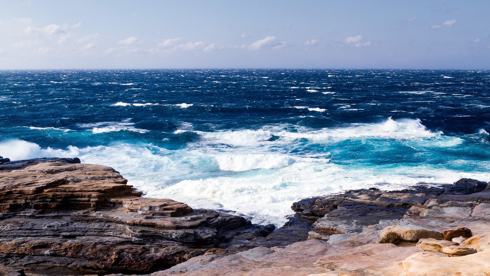 1080P, nature, oceanscape, waves, HD Wallpaper