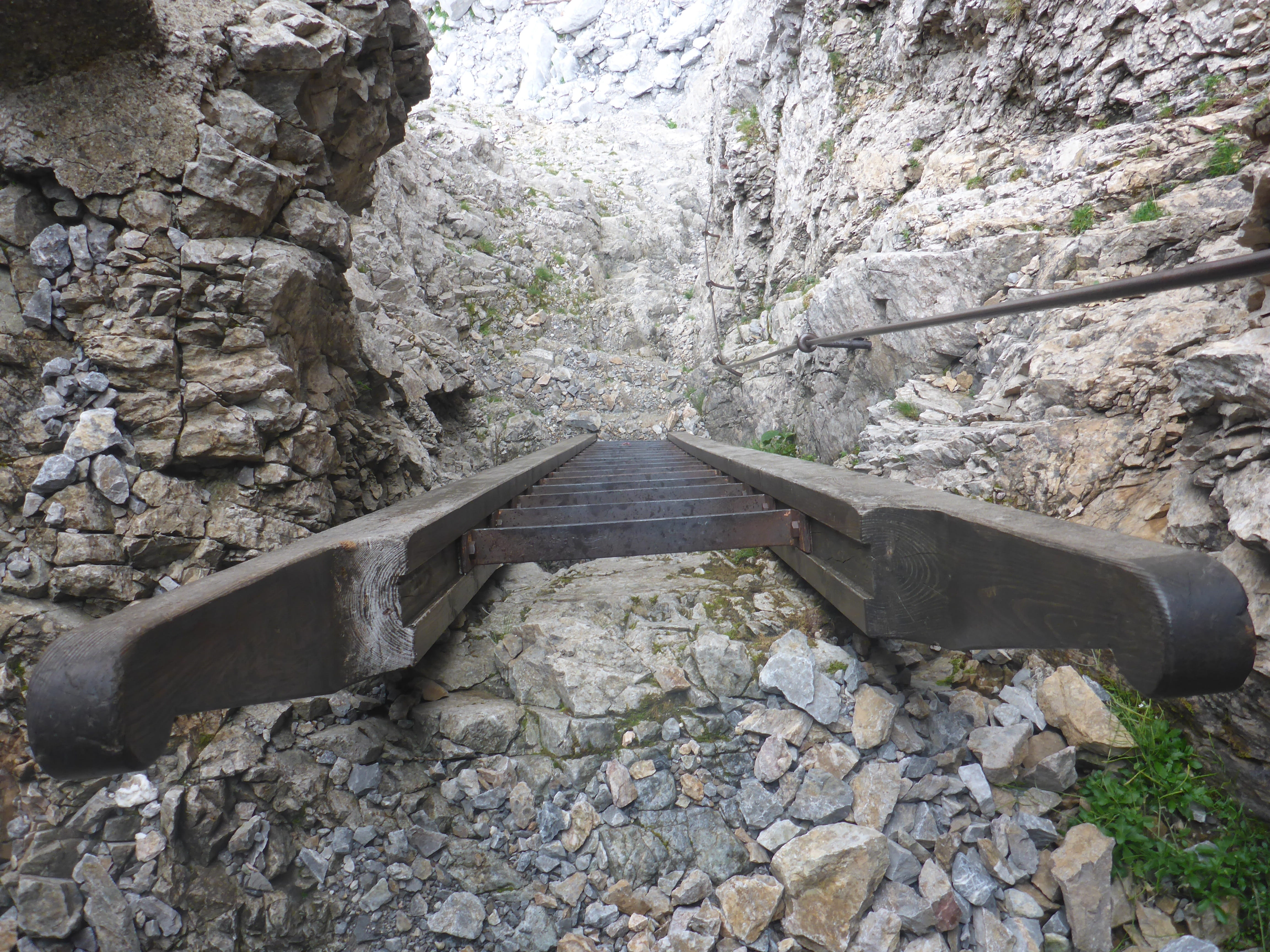 architecture, built structure, wire rope, climbing platform system, mountaineering, water, steep, day, mountain, bridge - man made structure, rock, height, HD Wallpaper