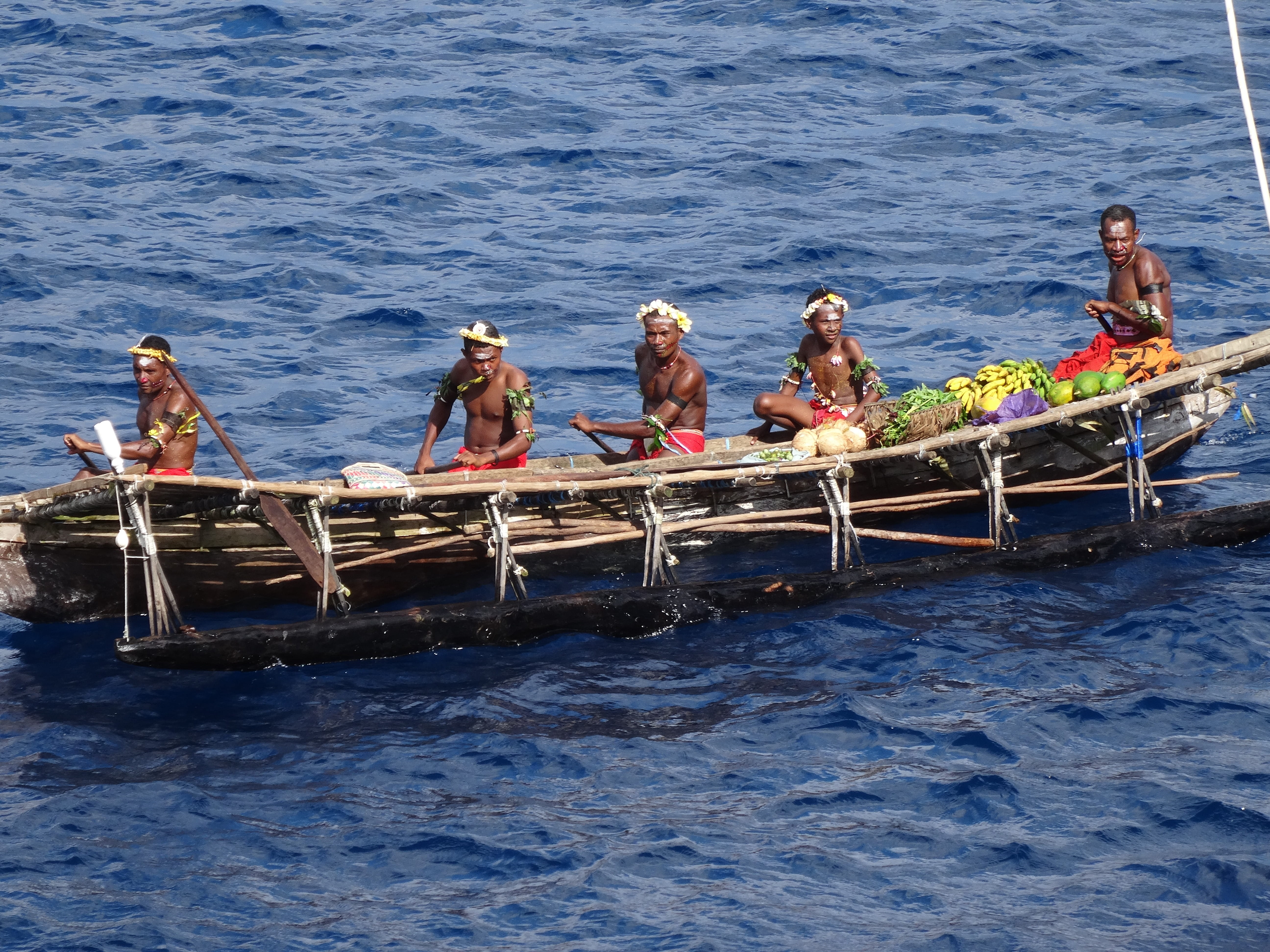 Dug Out Canoe, water, sitting, transport, nature, day, adult, papua new guinea, sailing, real people, medium group of people, men, tourism, vacations, 5K, HD Wallpaper