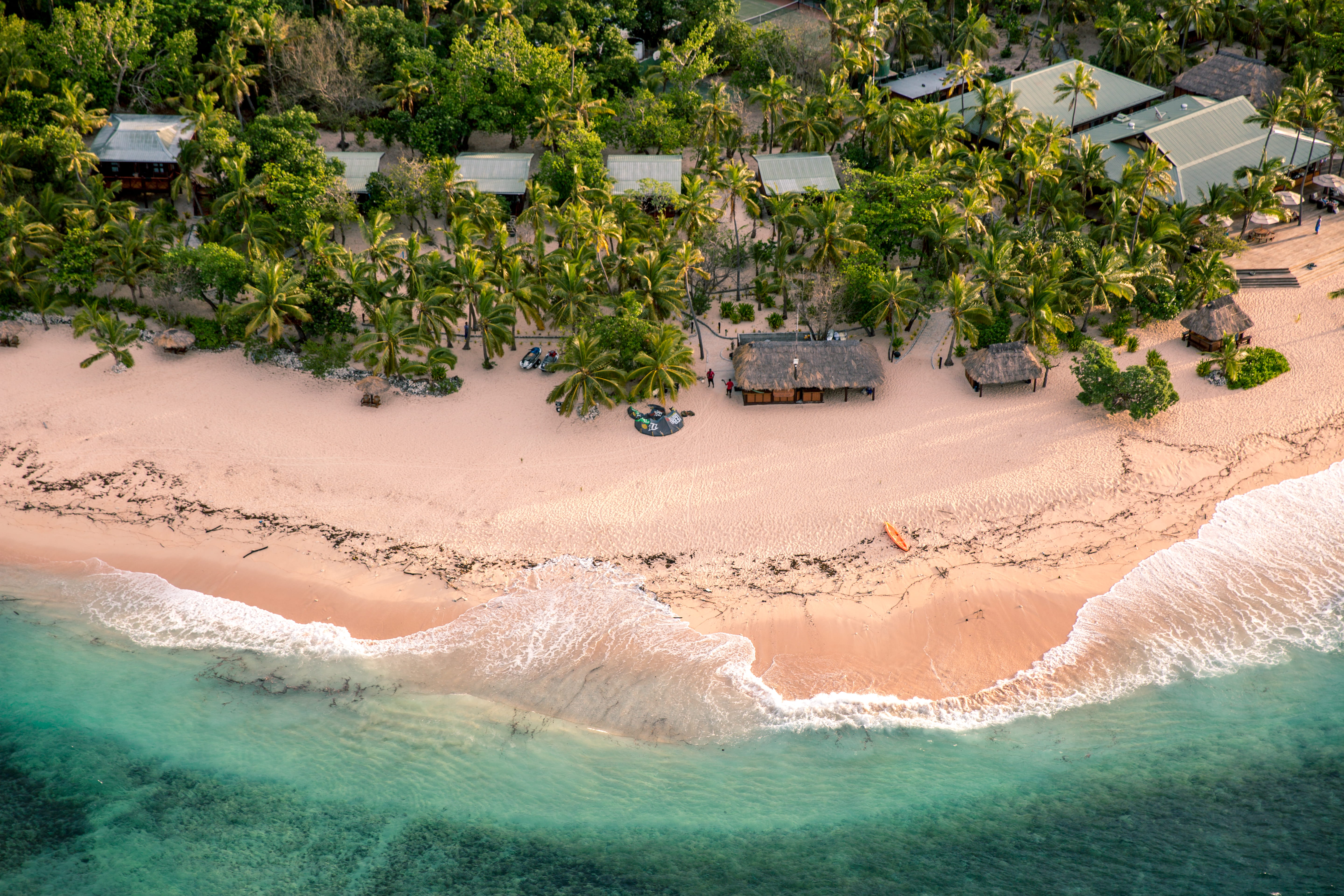 nature, island, tree, 5K, mamanuca islands, no people, fiji, sand, mode of transportation, day, growth, land vehicle, sea, transportation, high angle view, HD Wallpaper