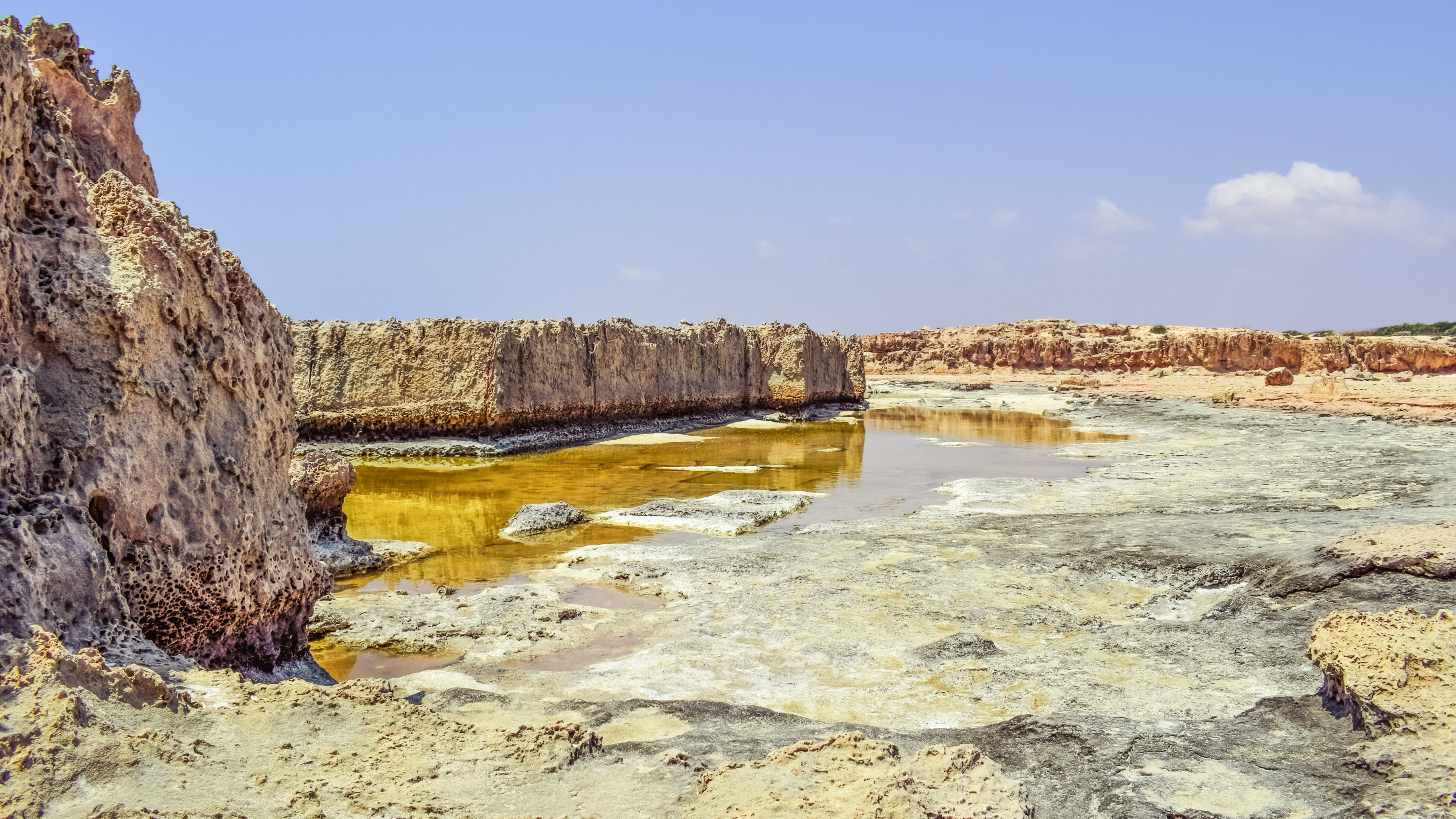 ayia napa, sky, non-urban scene, makronissos, environment, land, day, rock formation, travel destinations, wilderness, beauty in nature, 5K, nature, water, HD Wallpaper