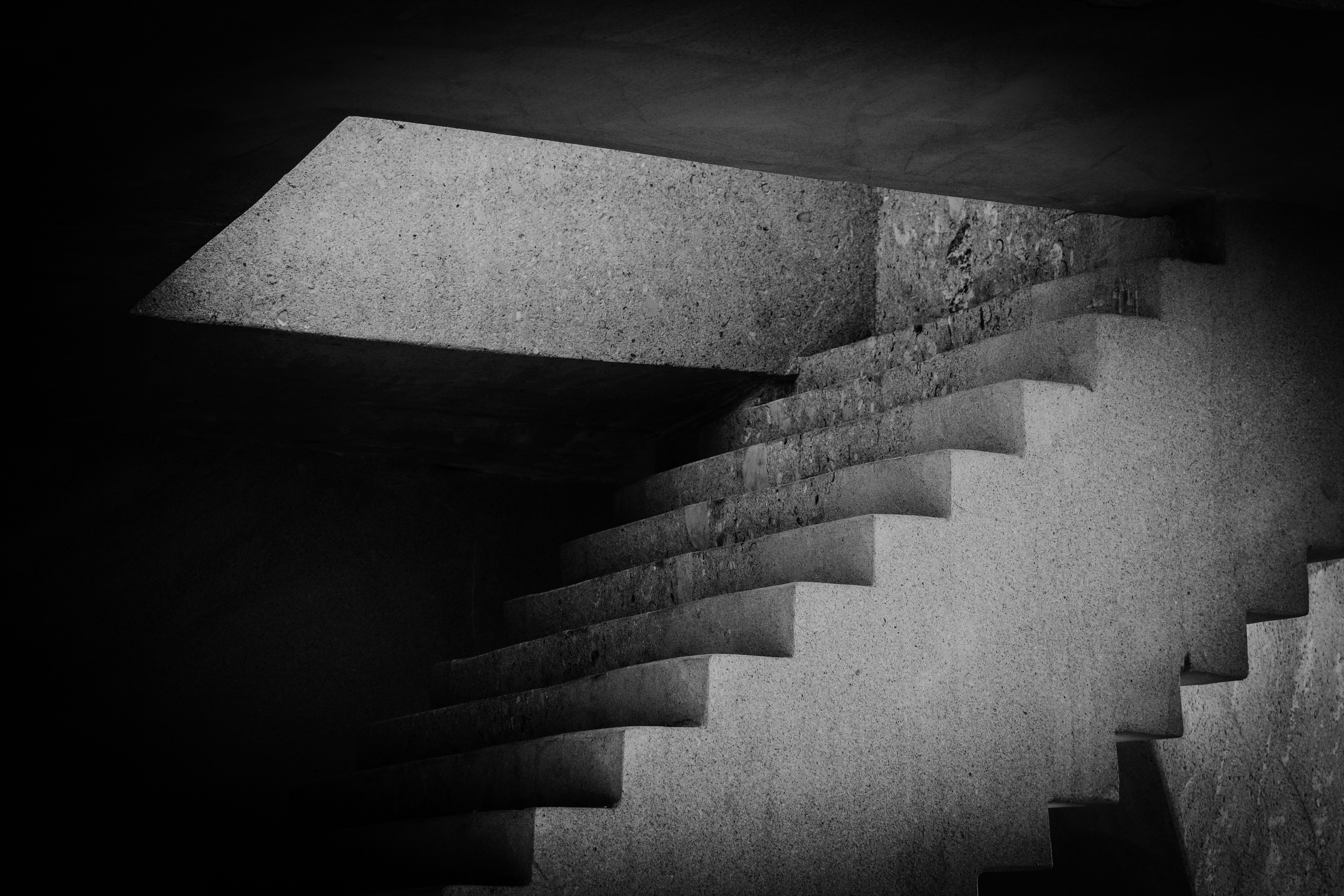 ayia napa, architecture, abstract, shadow, built structure, geometric shape, shadows, sculpture, spiral, cyprus, open air museum, pattern, nature, simplicity, HD Wallpaper