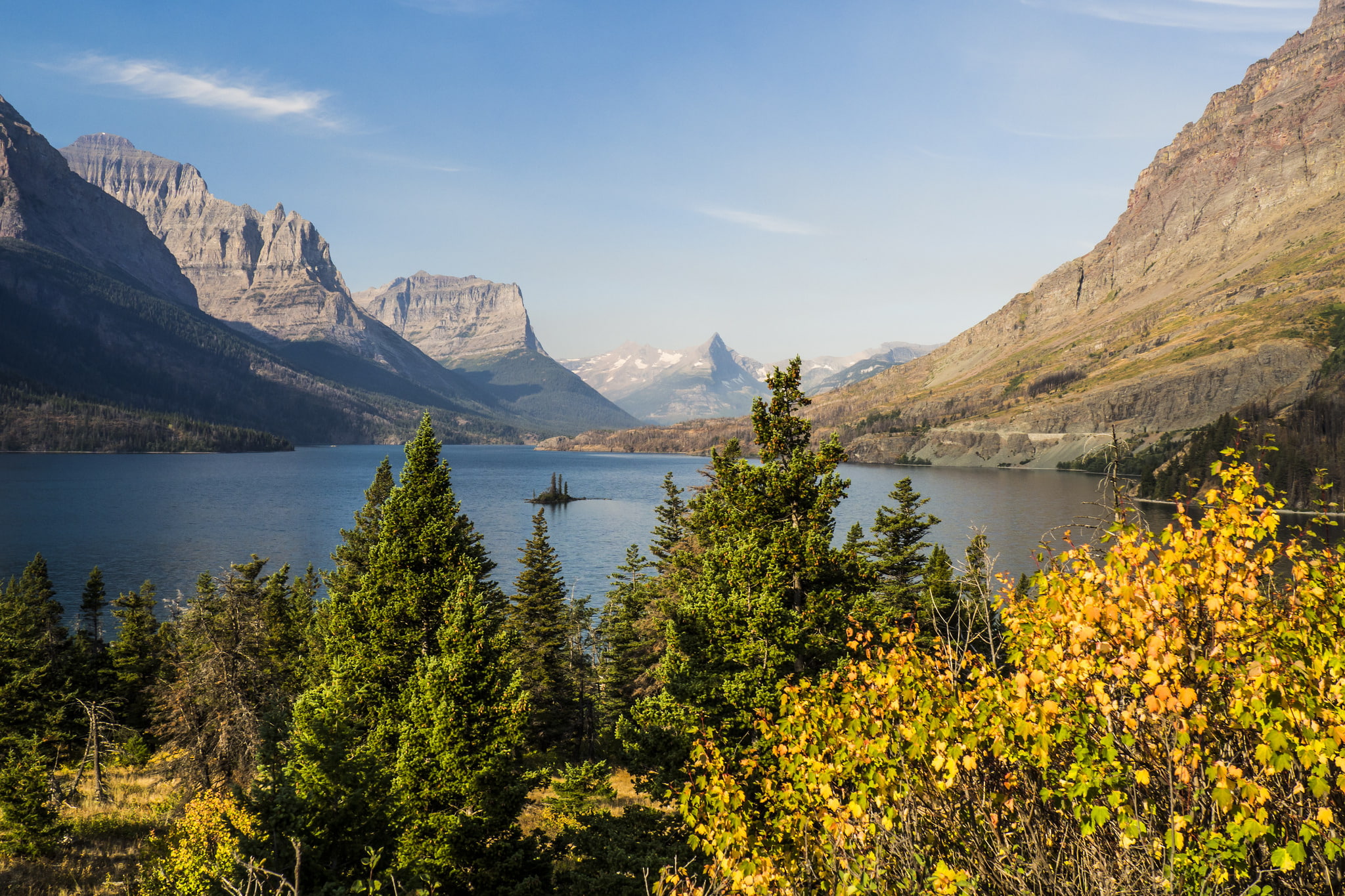 Saint Mary Lake, Earth, Glacier National Park, 1080P, HD Wallpaper