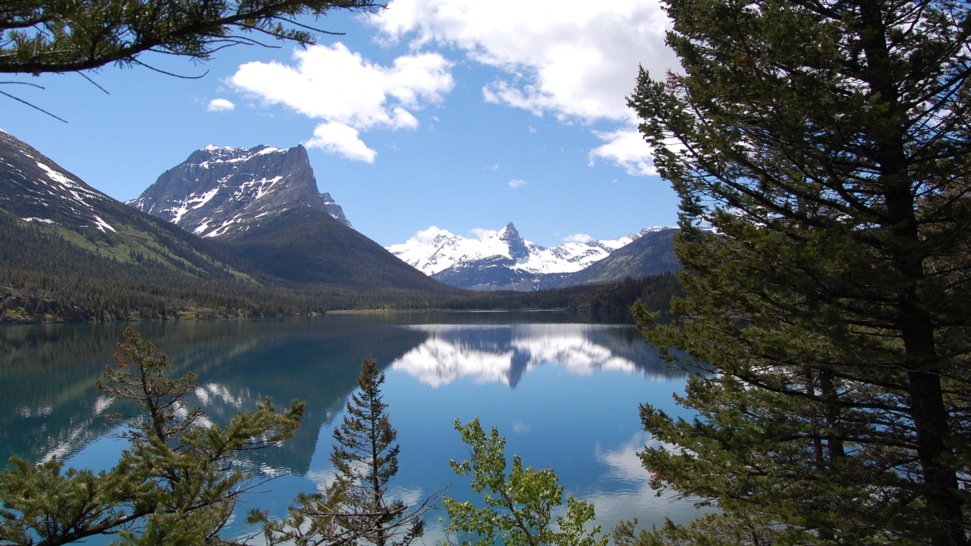 Saint Mary Lake, 1080P, Earth, HD Wallpaper
