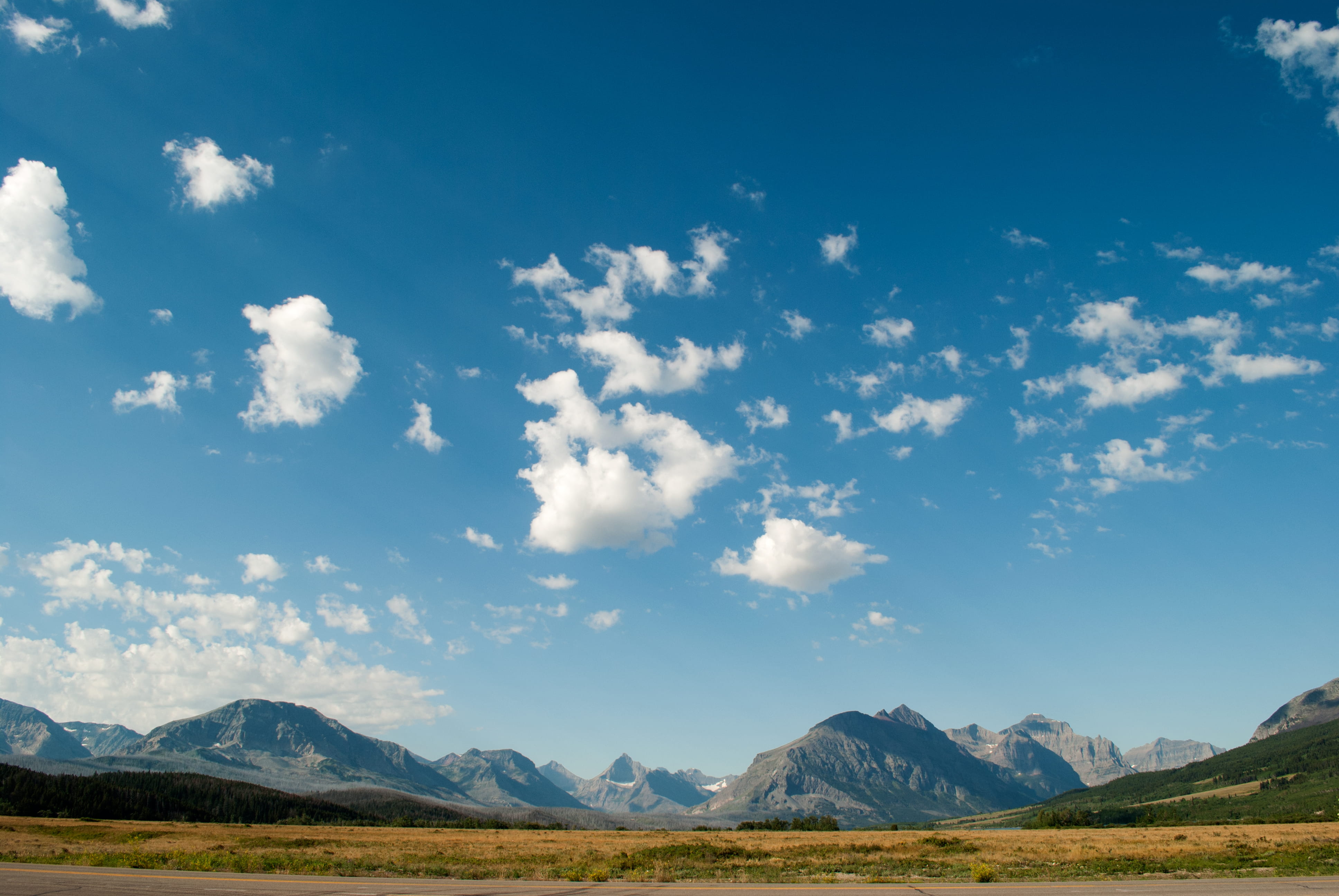 remote, sky, tranquility, saint mary lake, tranquil scene, land, mountain peak, landscape, idyllic, clouds, mountains, environment, outdoors, scenics - nature, HD Wallpaper