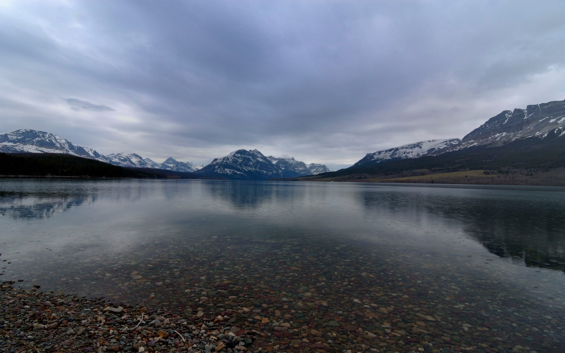 saint mary lake, 1080P, HD Wallpaper