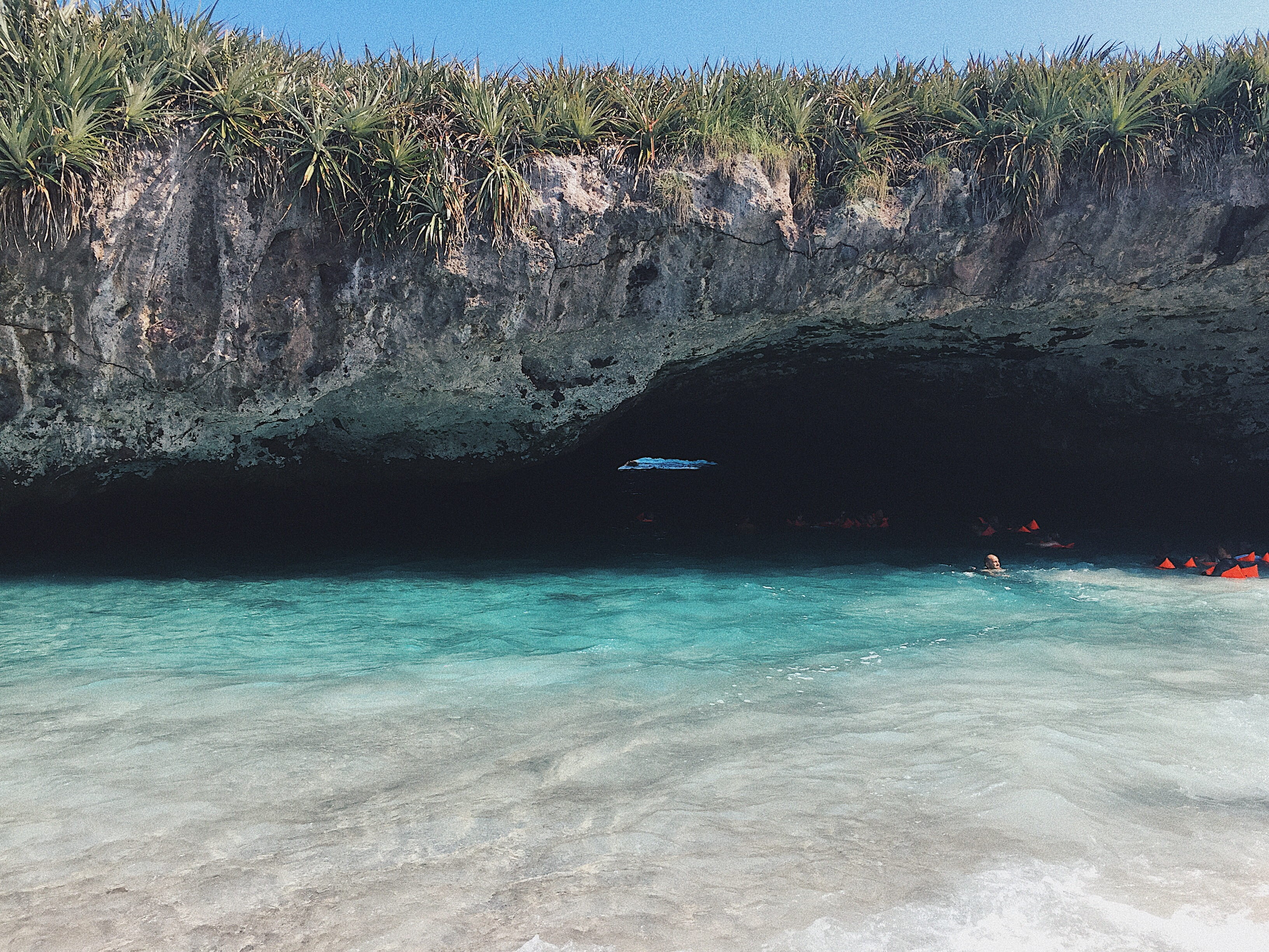 holiday, secret beach, 2K, turquoise colored, travel, vacations, solid, tranquil scene, mexico, travel destinations, idyllic, water, trip, nature, rock, HD Wallpaper