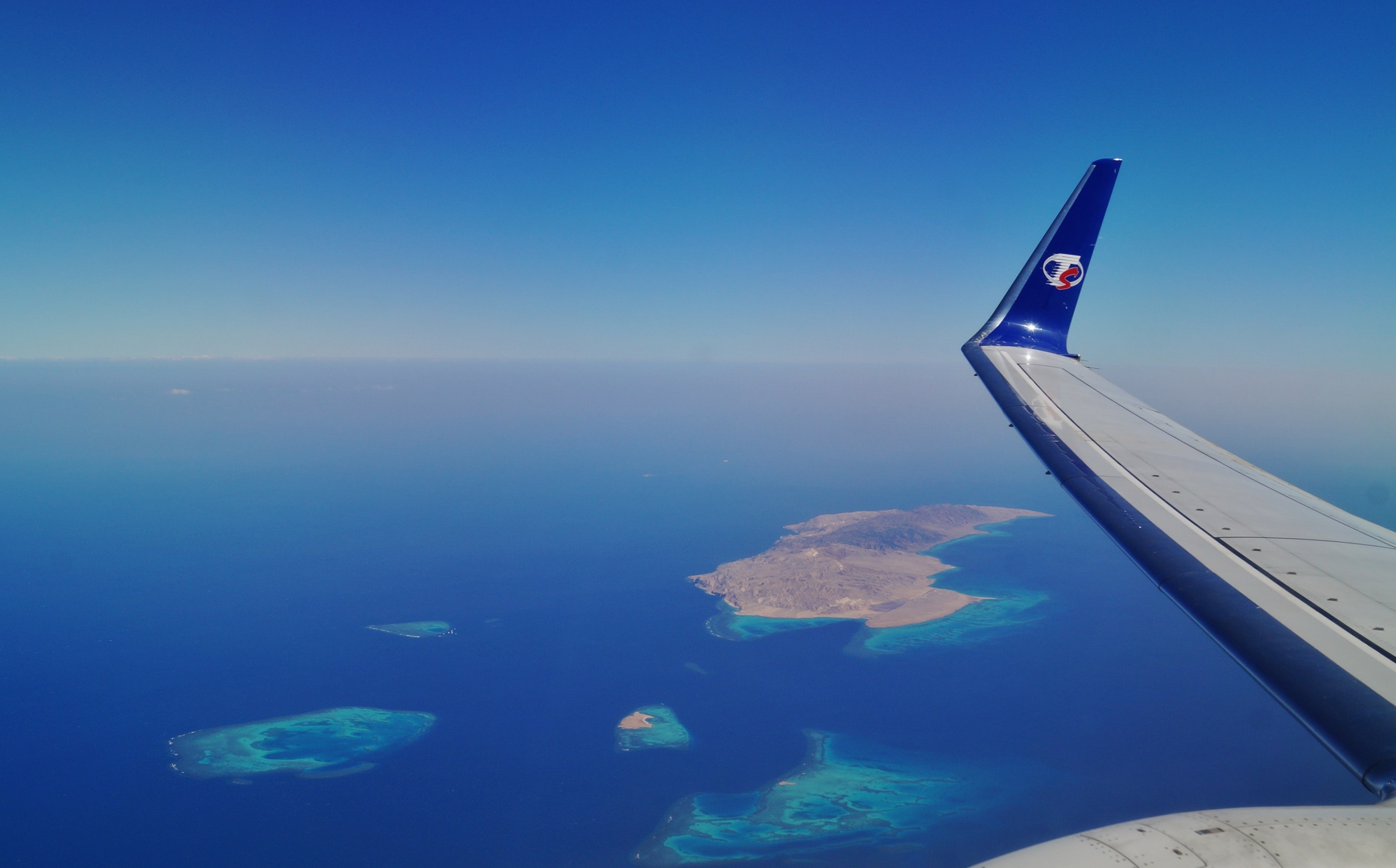 mode of transportation, sky, flying, beauty in nature, transportation, scenics - nature, view from airplane, heaven, no people, horizon over water, aerial view, HD Wallpaper