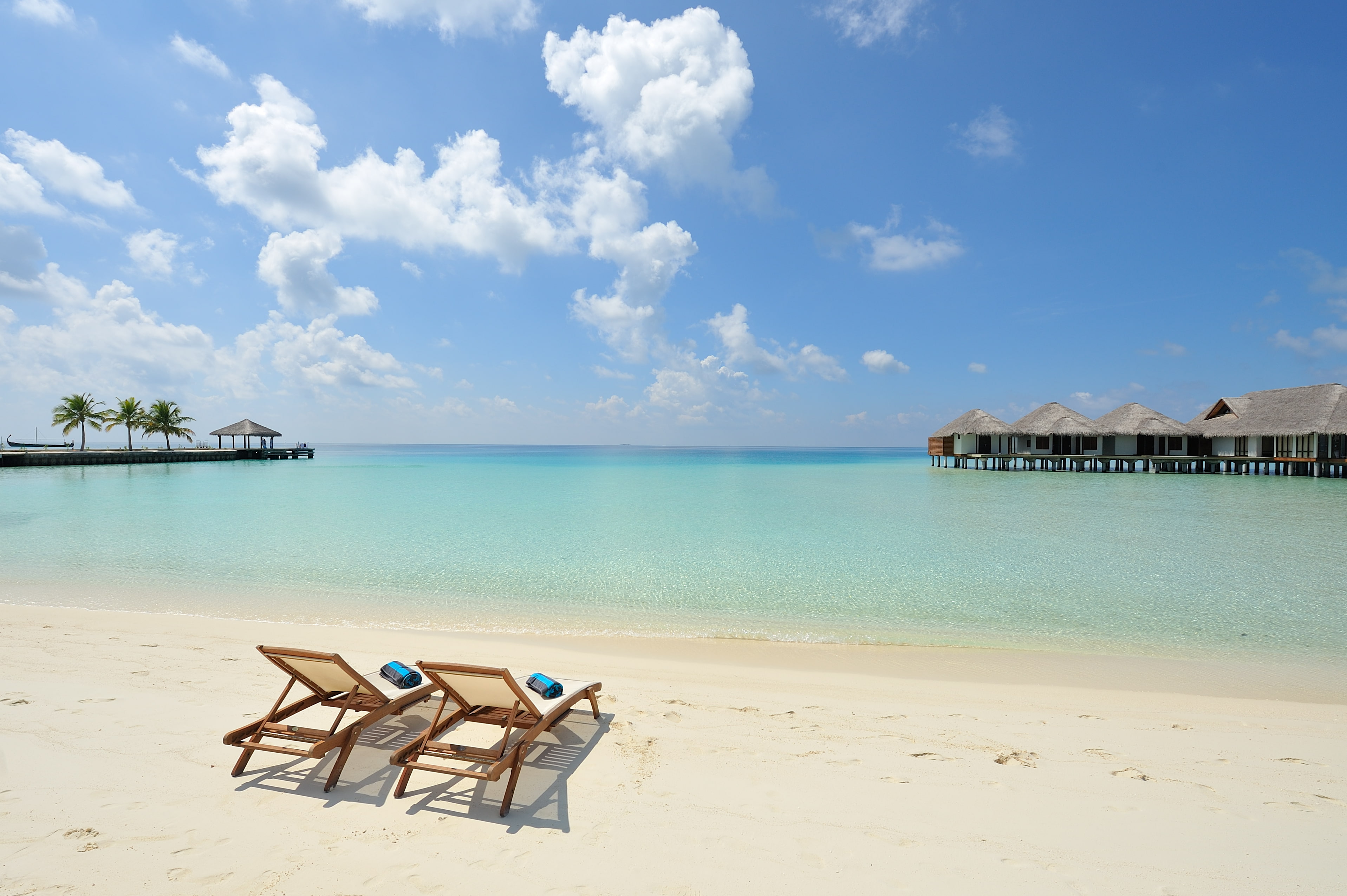sea, no People, coastline, sunlight, lagoon, architecture, sun, outdoors, brown, sun loungers, romance, tourism, tranquil Scene, travel, water, tropical Climate, HD Wallpaper