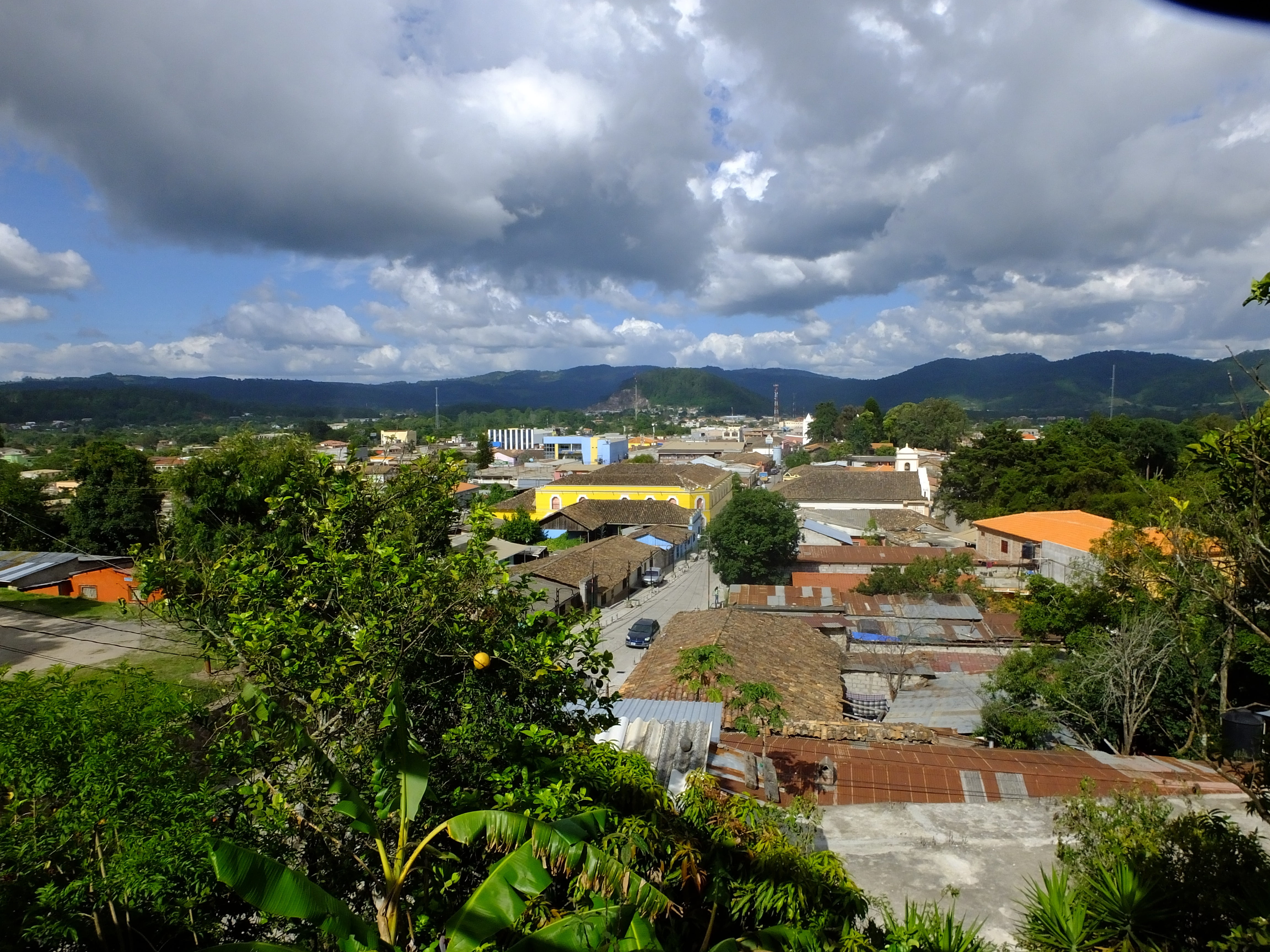 4K, tree, america, no people, plant, sky, roof, cloud - sky, environment, storm, nature, city, country, building, outdoors, honduras, high angle view, HD Wallpaper