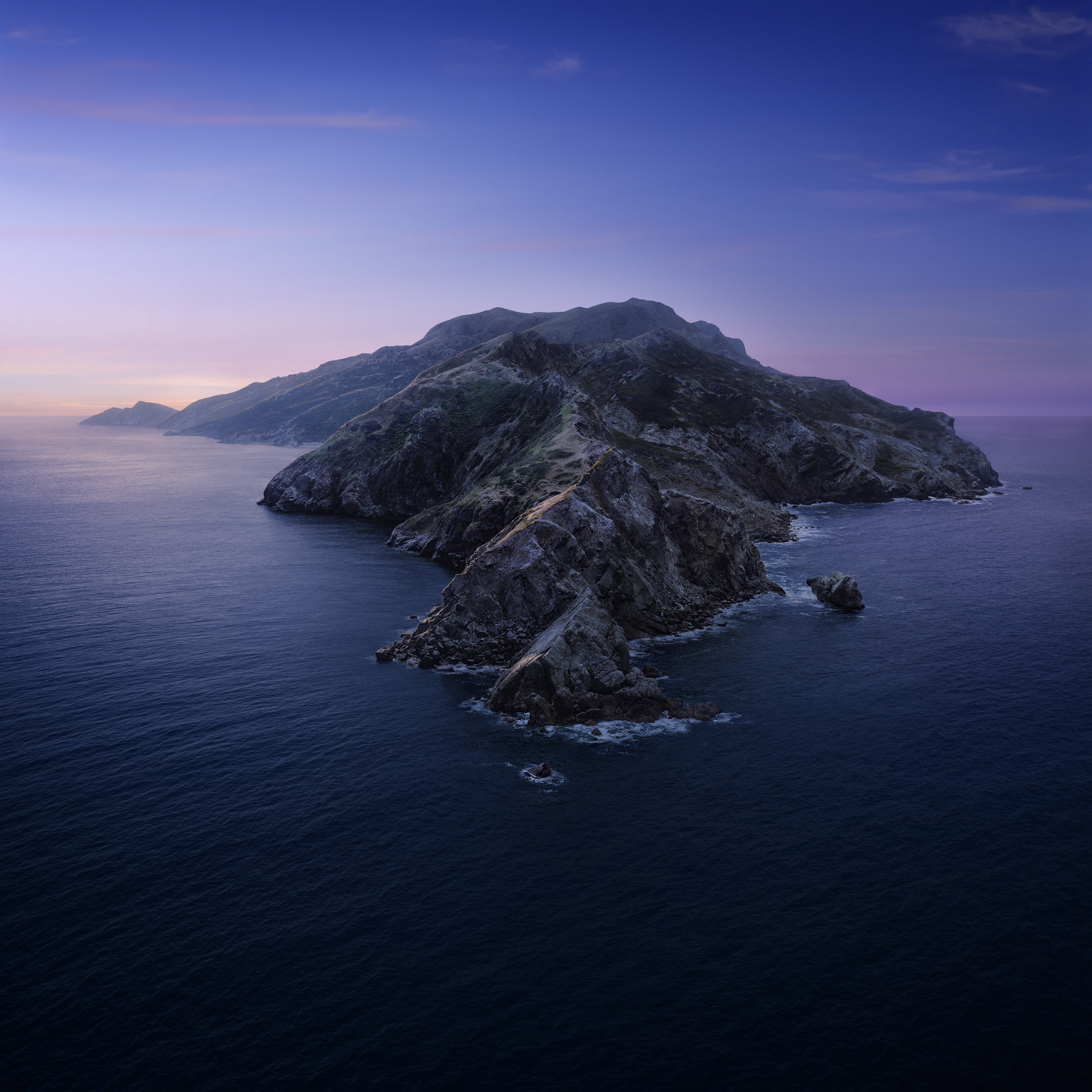 5K, Dawn, Catalina, Morning, Island, 5K, macOS, The evening, The ocean, Sea, 10.15, Sunset, Phone HD Wallpaper