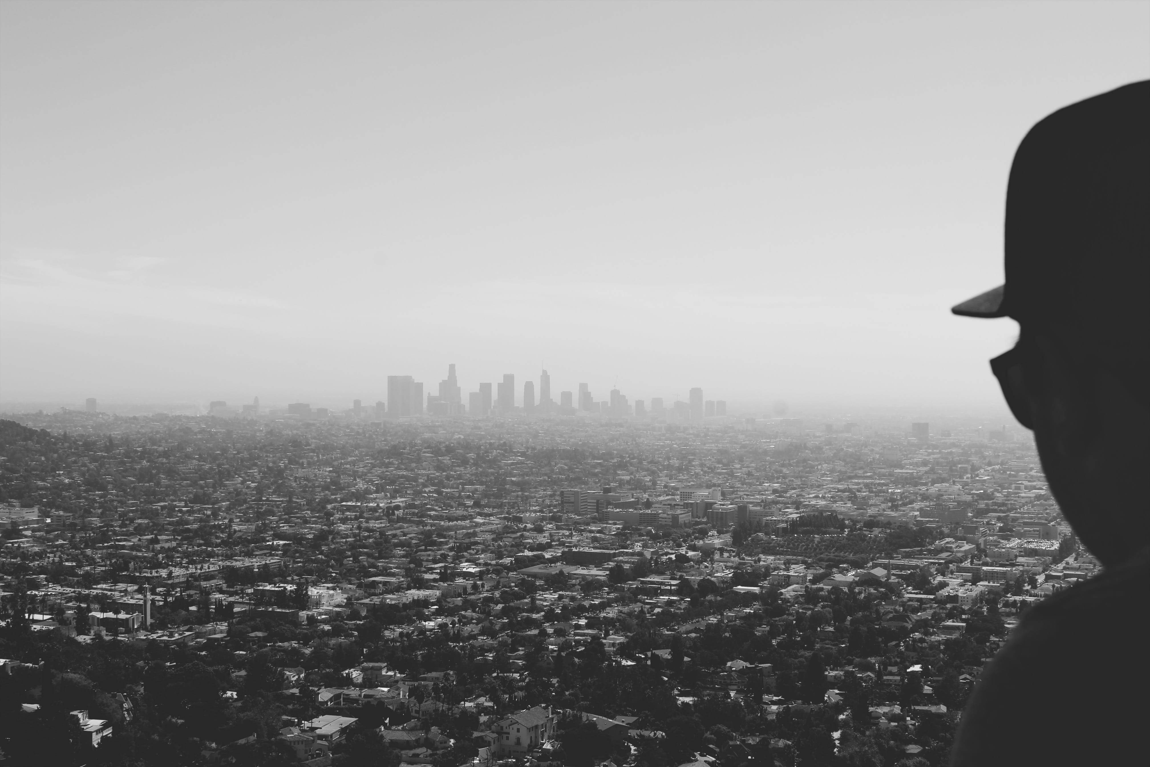 building exterior, outdoors, built structure, nature, lifestyles, la haze, leisure activity, griffith observatory, architecture, landscape, sky, cityscape, HD Wallpaper