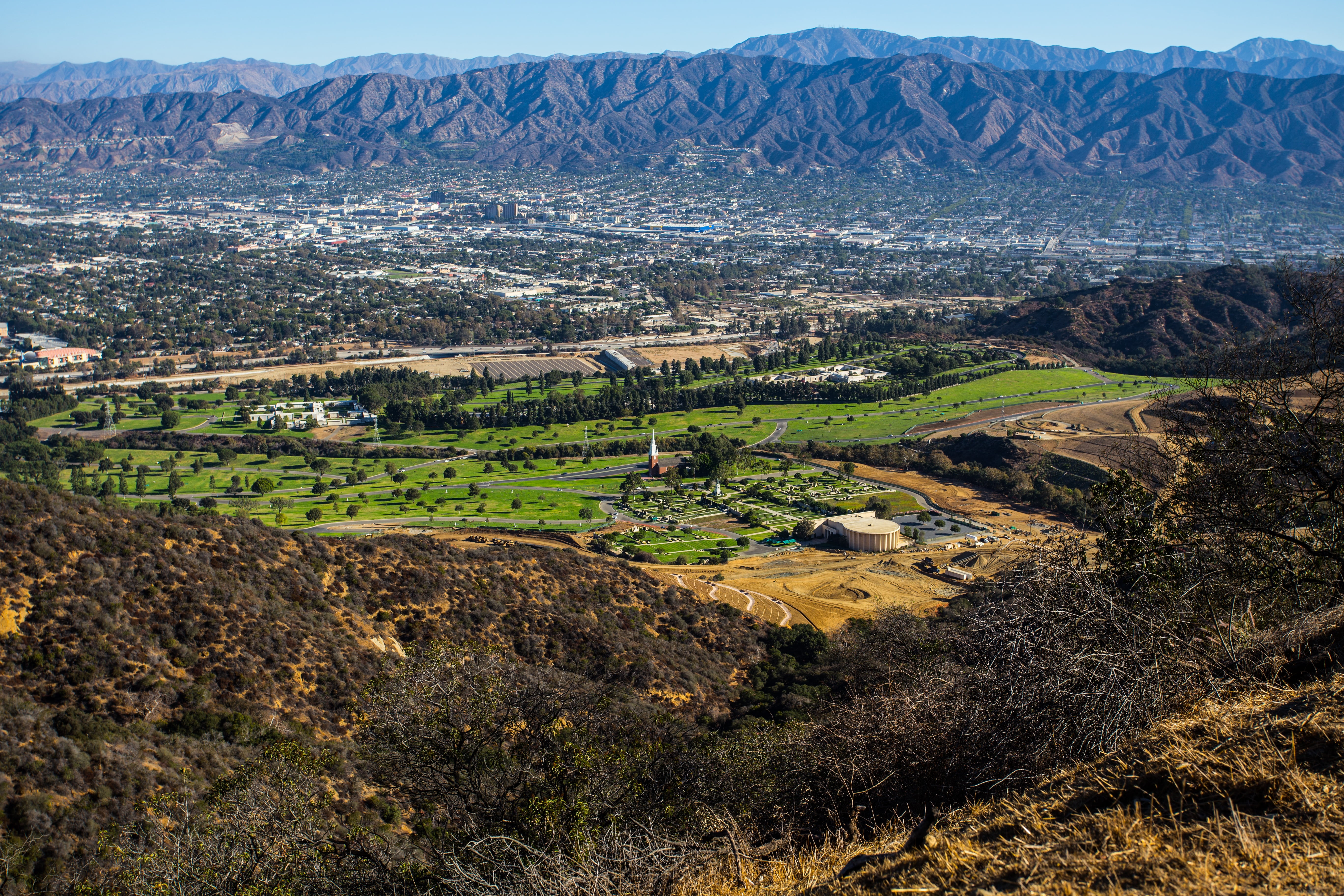 no people, architecture, beauty in nature, plant, non-urban scene, hollywood, holly, griffith park, built structure, environment, tranquility, outdoors, HD Wallpaper