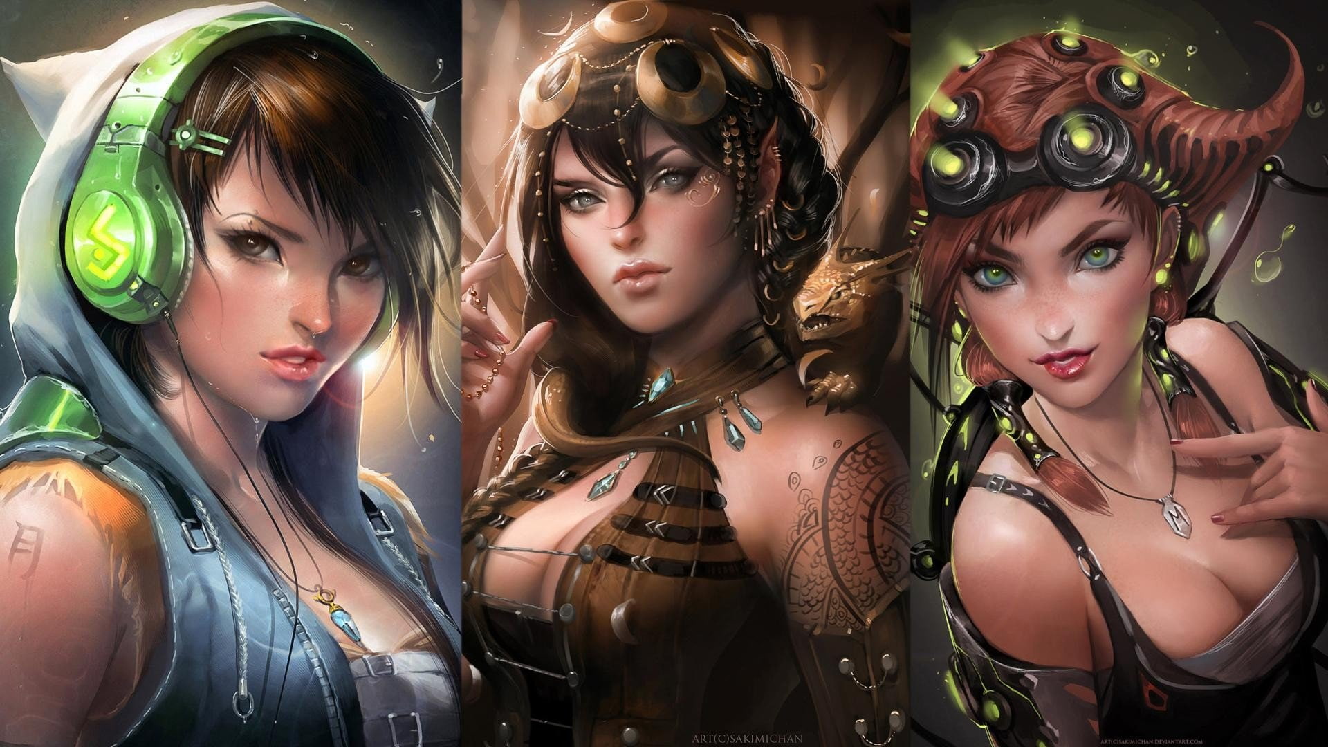 1080P, Sakimichan, HD Wallpaper