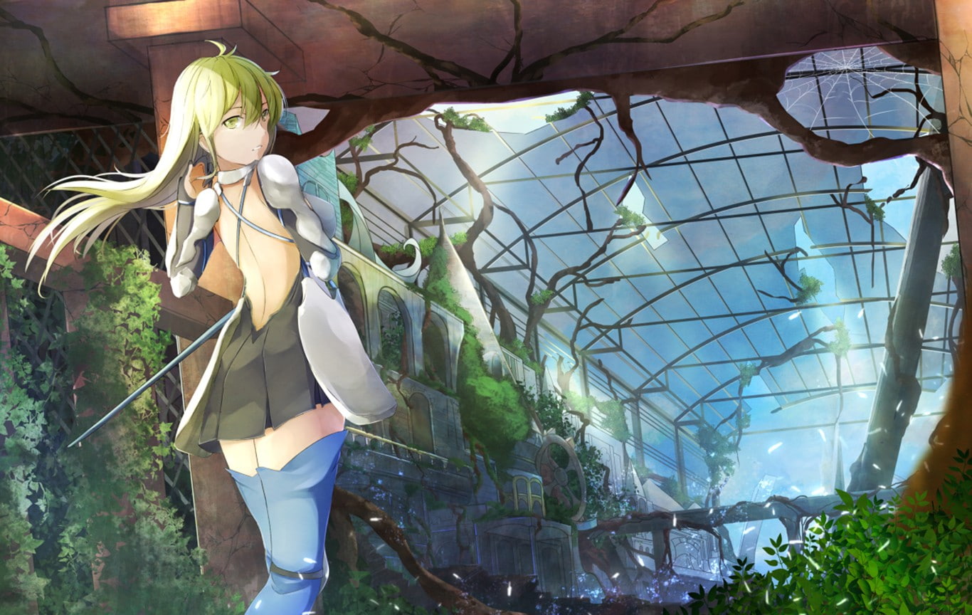 720P, anime girls, Dungeon ni Deai wo Motomeru no wa Machigatteiru Darou ka, artwork, Wallenstein Ais, anime, HD Wallpaper