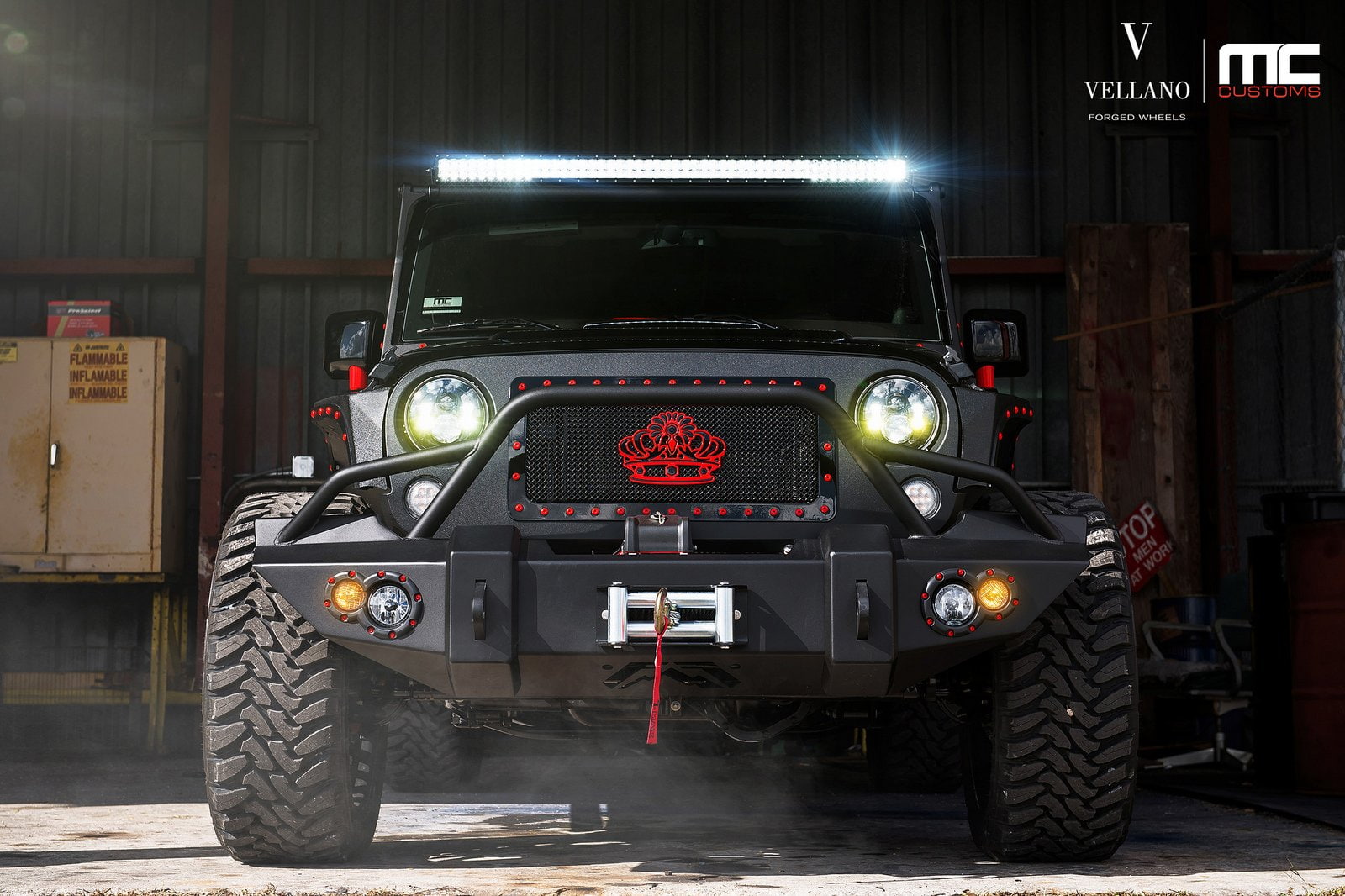 black, wheels, jeep, 720P, tuning, vellano, cars, suv, wrangler, HD Wallpaper