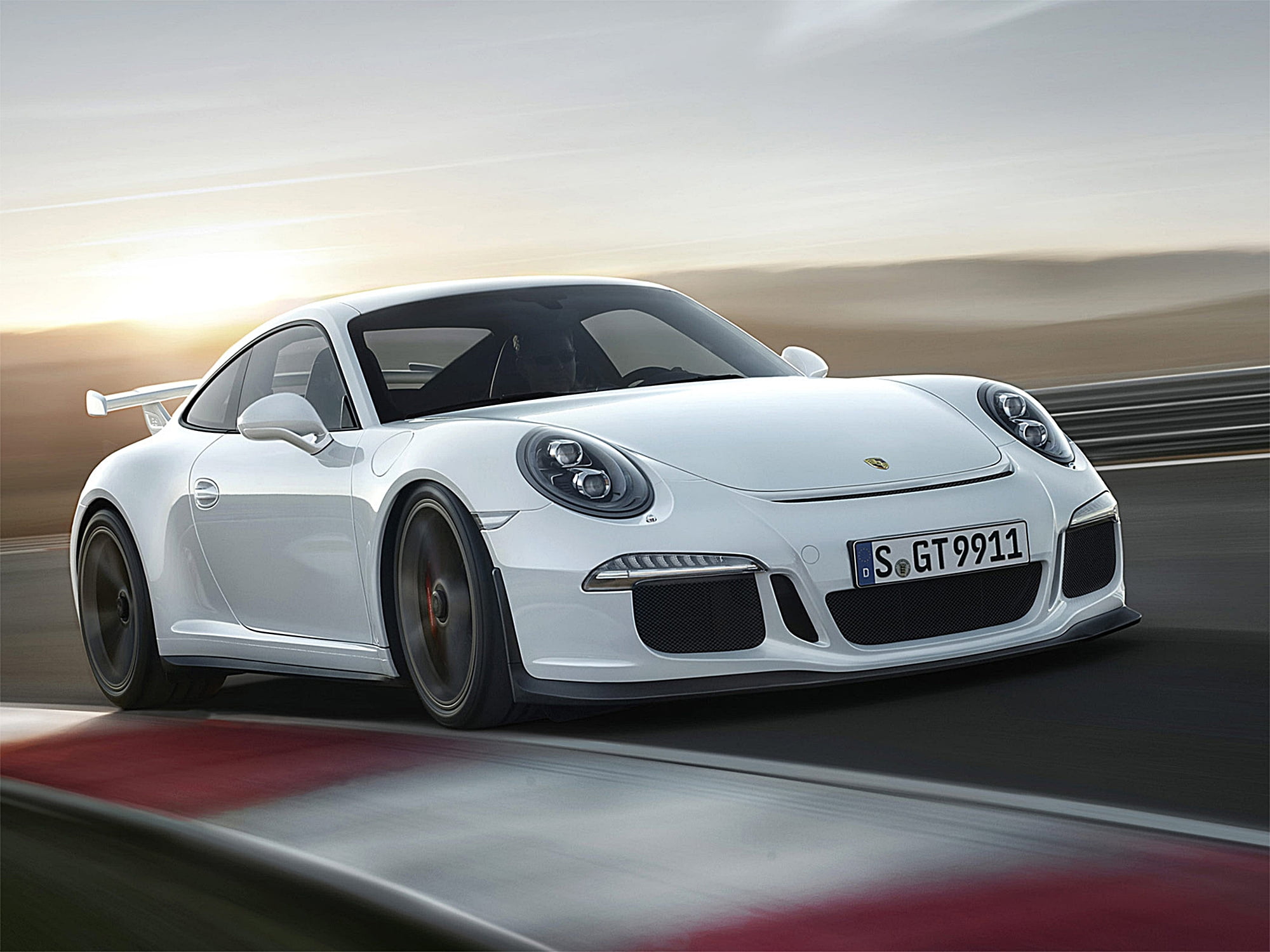 personal land vehicle, coupe, auto, supercar, road, porsche, front View, status Car, mode of Transport, sports Car, sport, elegance, porsche 911 gt3, car, HD Wallpaper