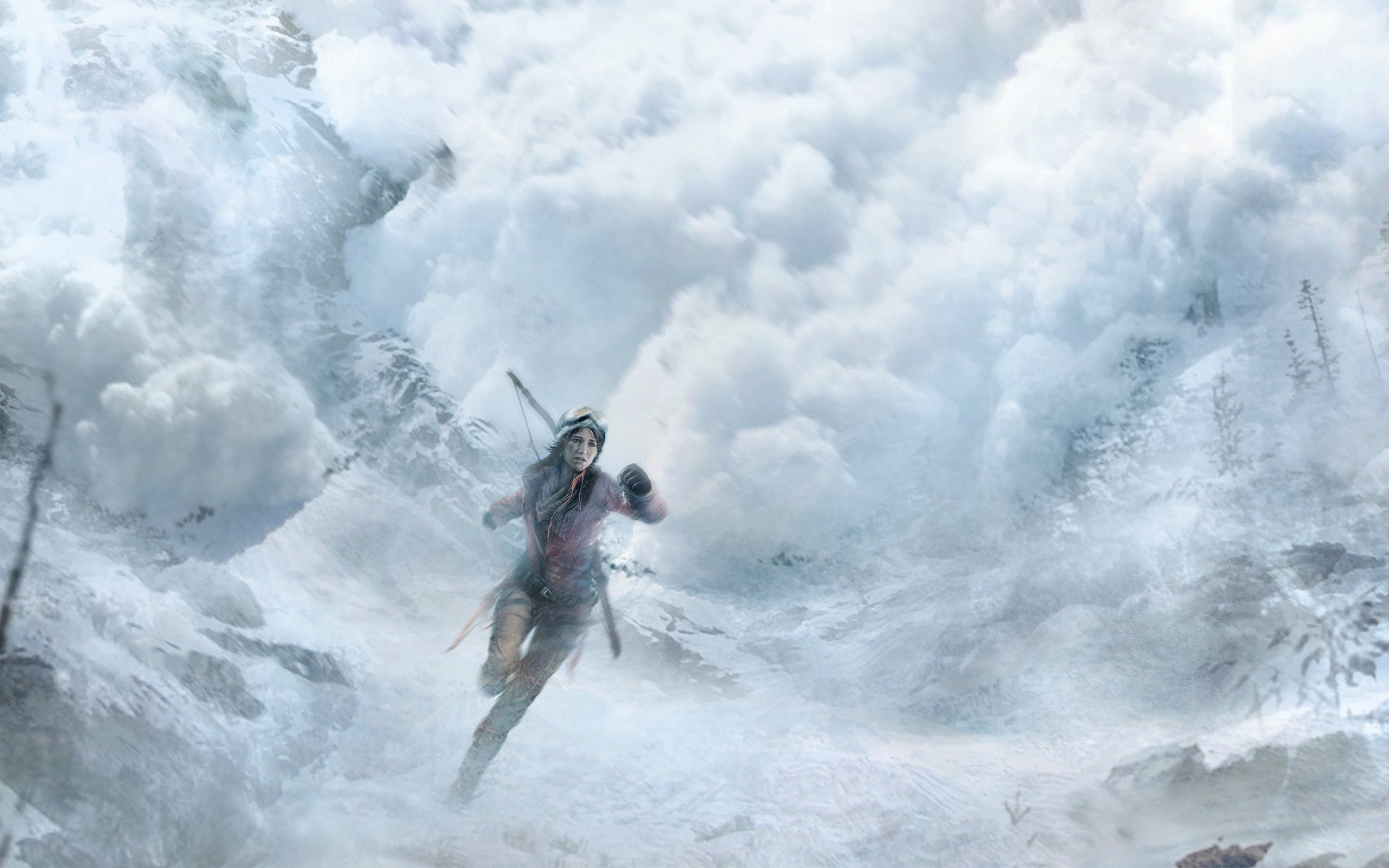 young adult, motion, 2K, sport, communication, power in nature, outdoors, artwork, power, beauty in nature, water, adult, speed, day, Lara Croft, challenge, HD Wallpaper