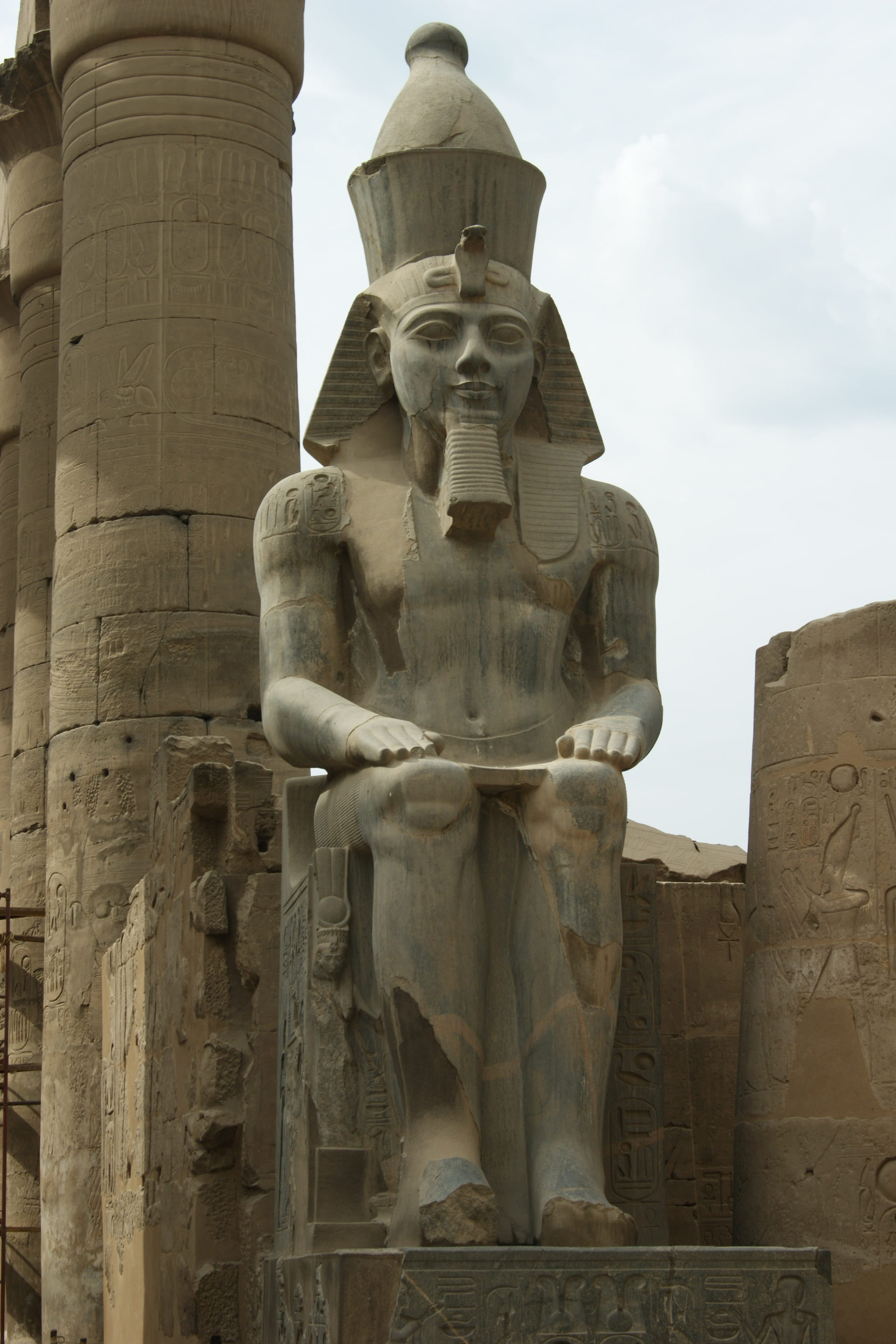 creativity, archaeology, nature, sky, history, art and craft, statue, egypt, ancient civilization, architecture, day, tourism, luxor, human representation, Phone HD Wallpaper