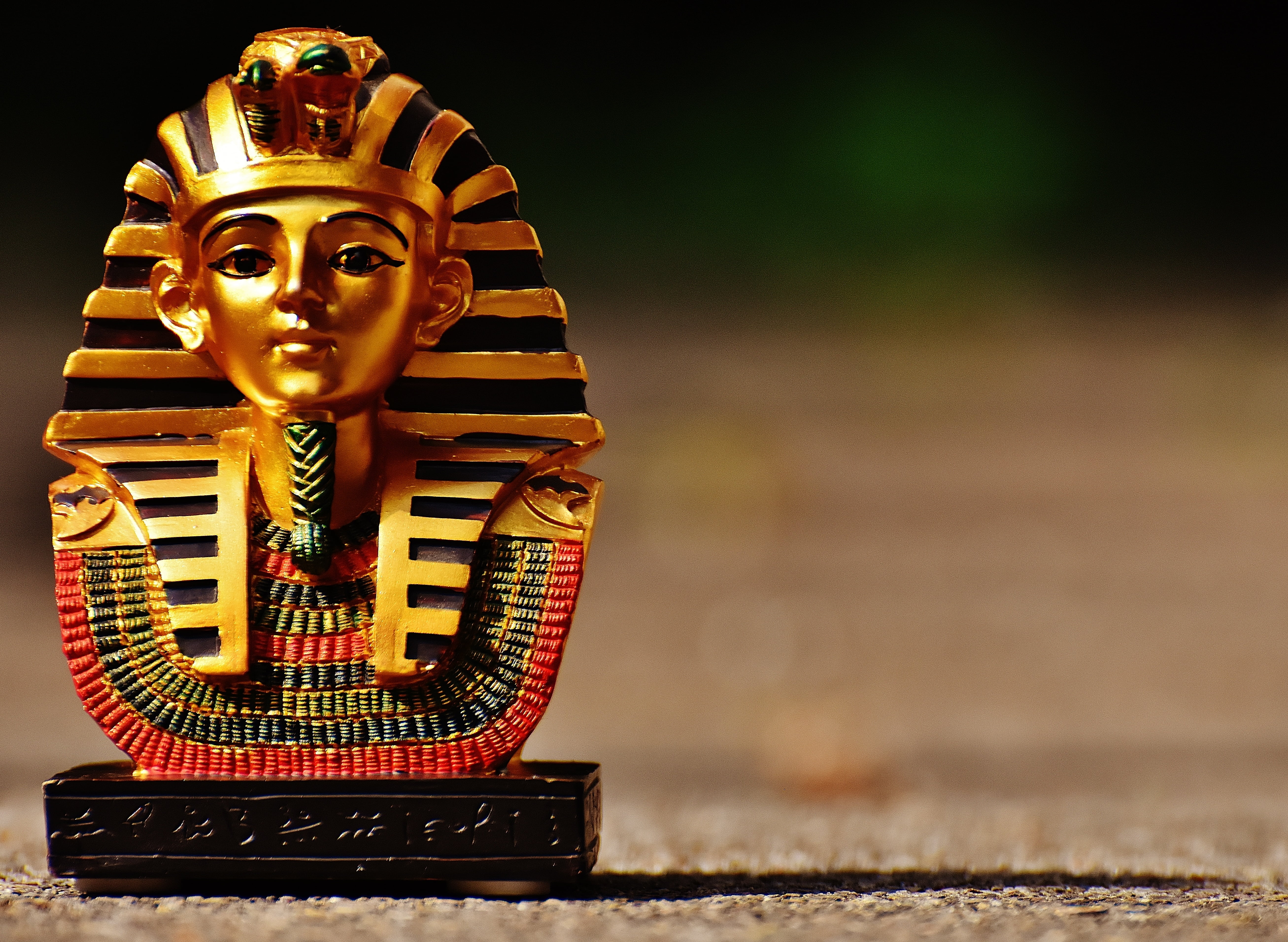 spirituality, tutankhamun, sculpture, figurine, pharaonic, single object, head, craft, egypt, religion, statue, history, 5K, idol, human representation, HD Wallpaper