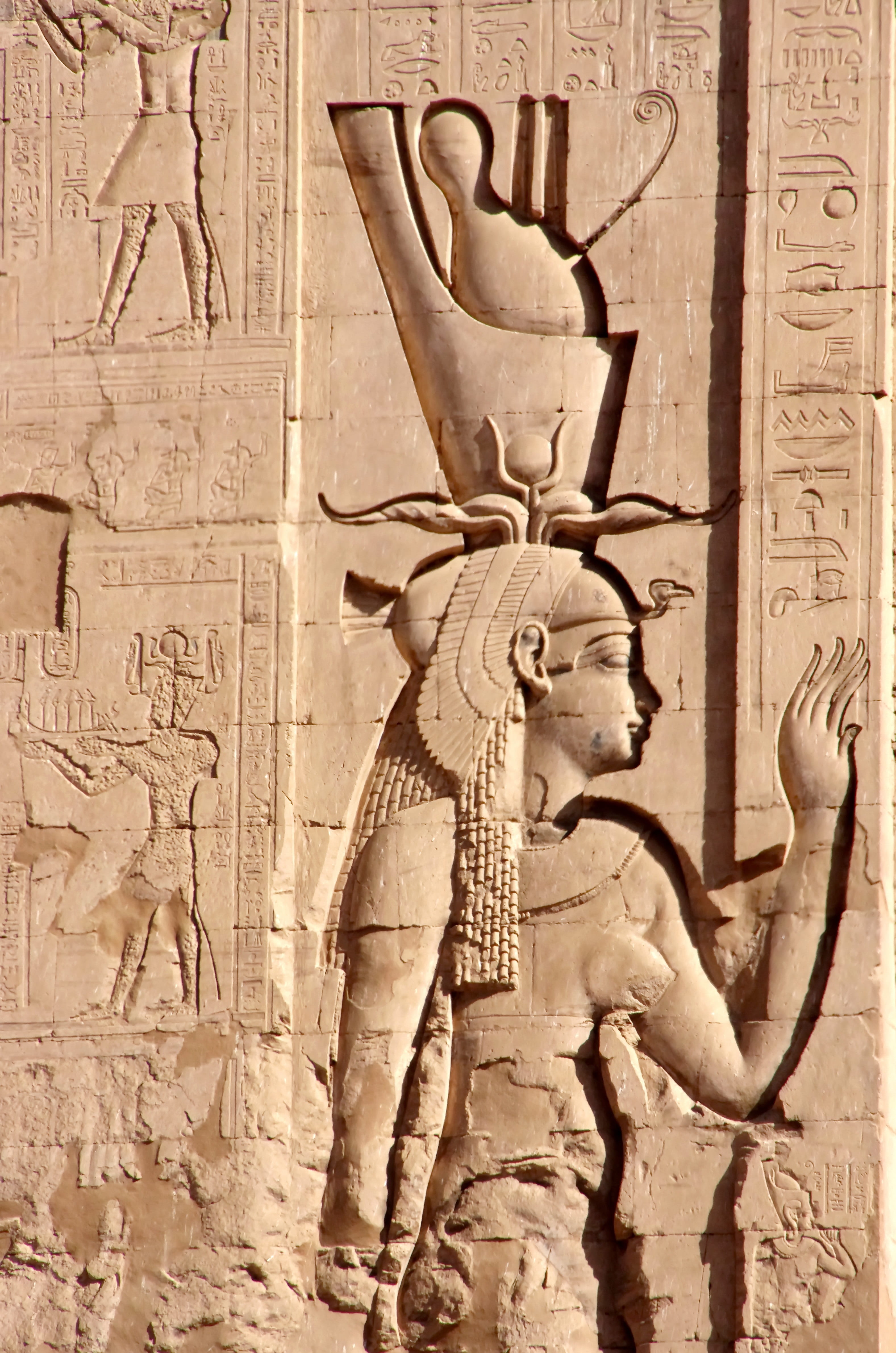 symbol, belief, wall - building feature, 4K, travel, sculpture, religion, egypt, art, divinity, history, carving - craft product, art and craft, ancient civilization, Phone HD Wallpaper