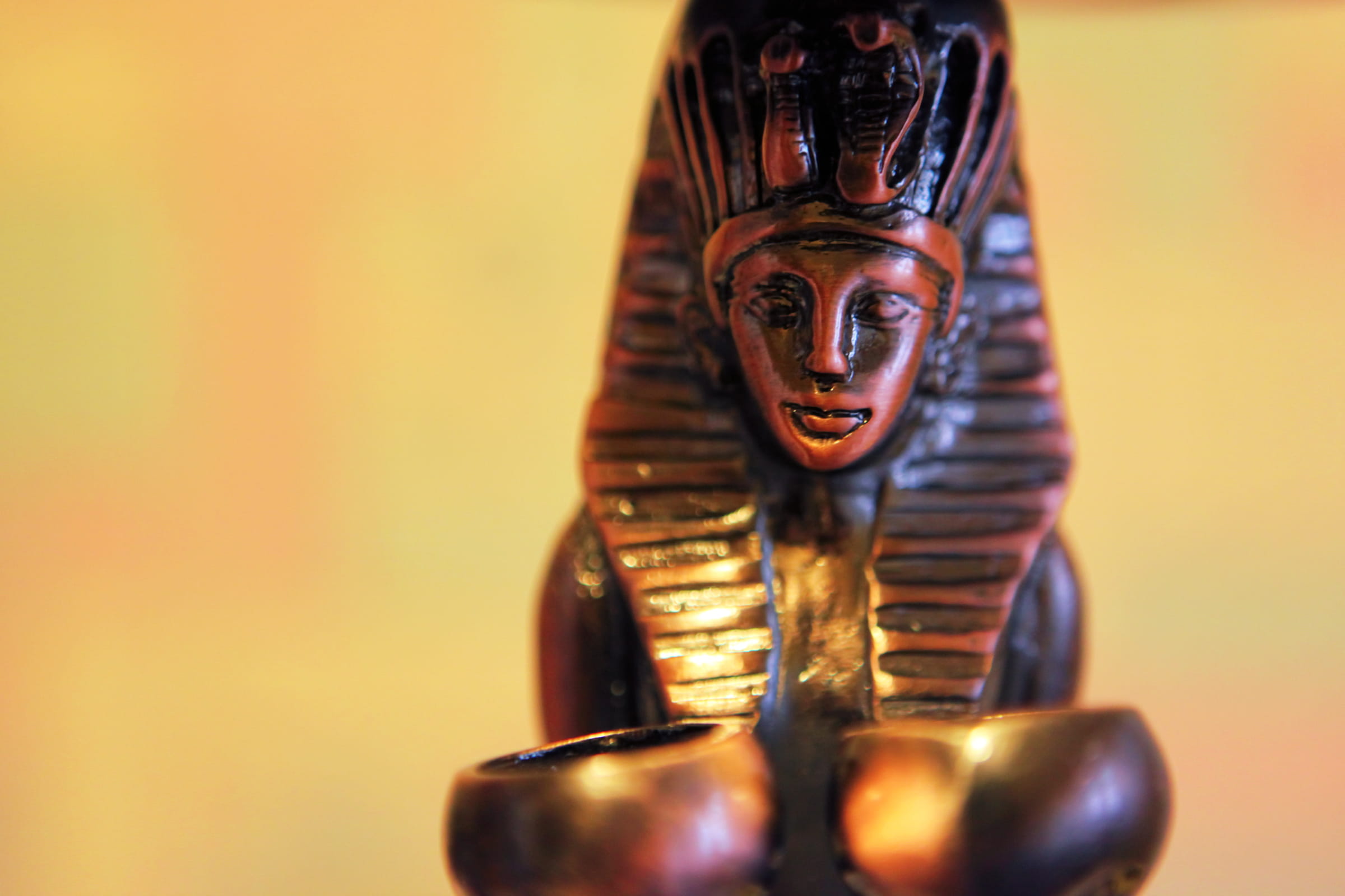 figurine, tutankhamen, indoors, 1080P, place of worship, spirituality, religion, close-up, egypt, focus on foreground, souvenir, sculpture, egyptian, cairo, HD Wallpaper