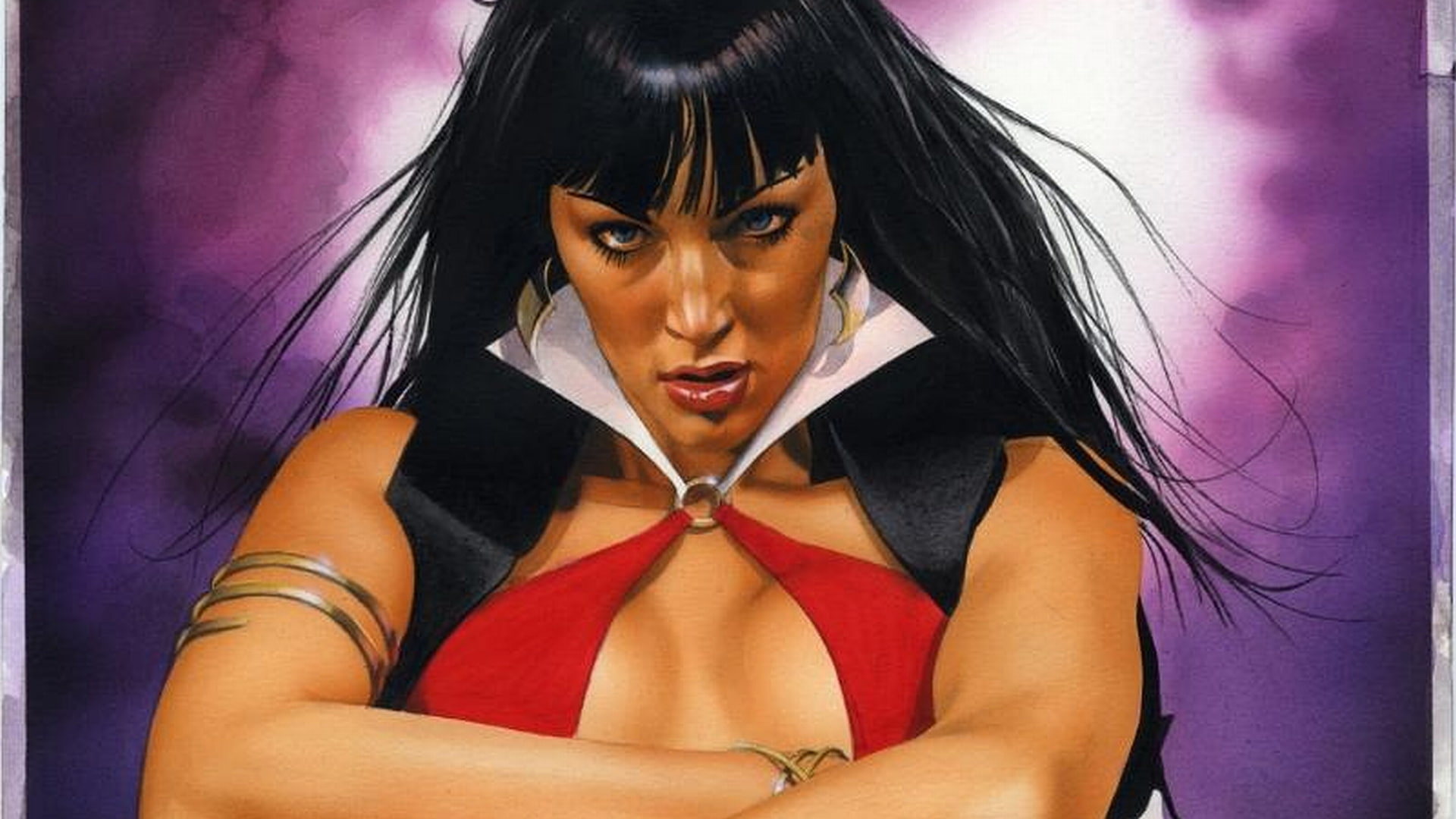 character, anime, vampirella, comics, 1080P, hd, female, HD Wallpaper