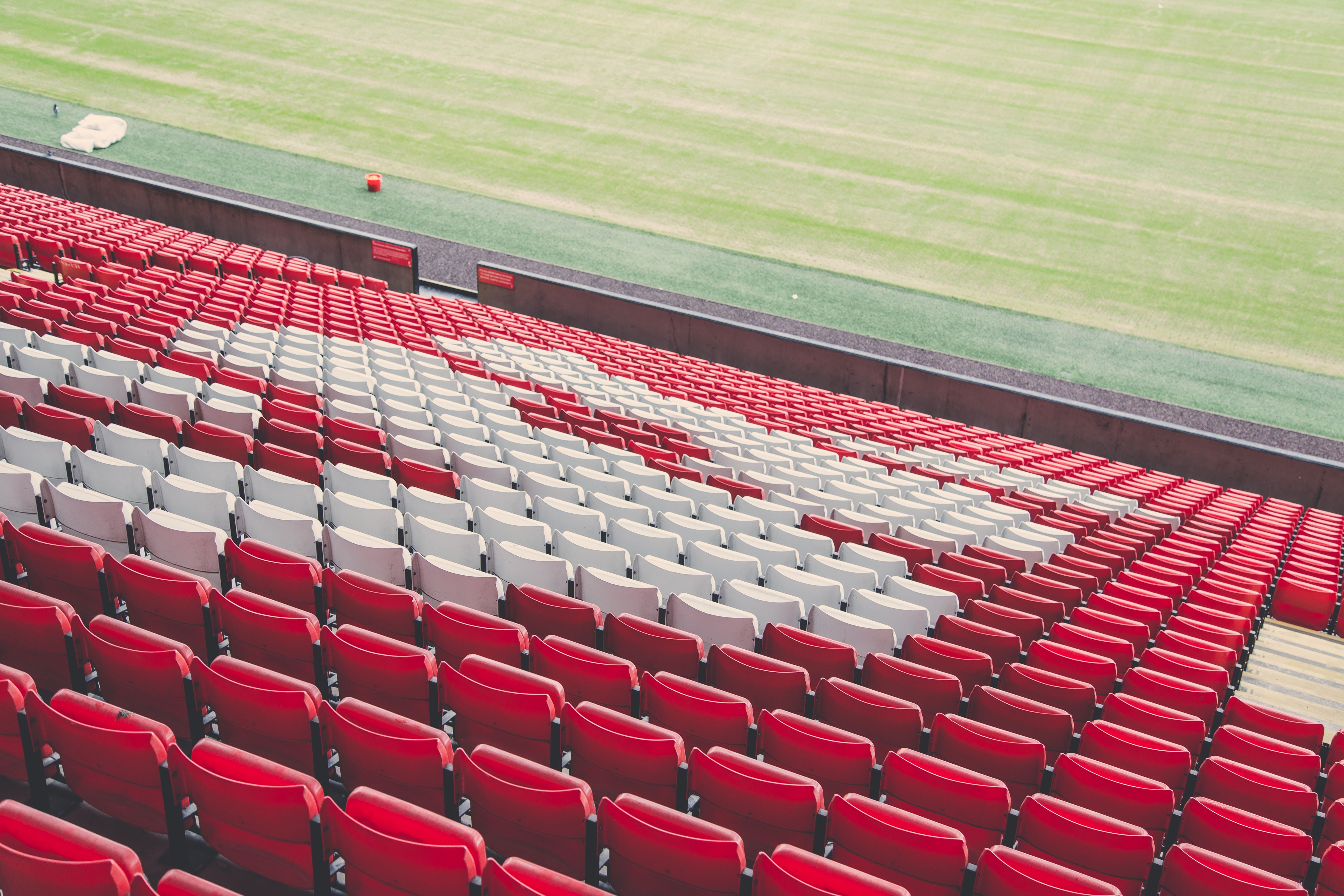 soccer, large group of objects, seats, field, in A Row, chair, fitness, white, outdoor, competition, order, bleachers, american football - sport, day, sports, HD Wallpaper