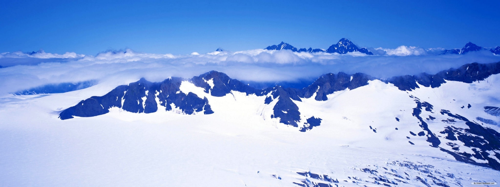 white color, ice, snowcapped mountain, no people, blue, 1080P, wilderness, mountain peak, environment, landscape, dual screen   images, outdoors, mountain range, HD Wallpaper