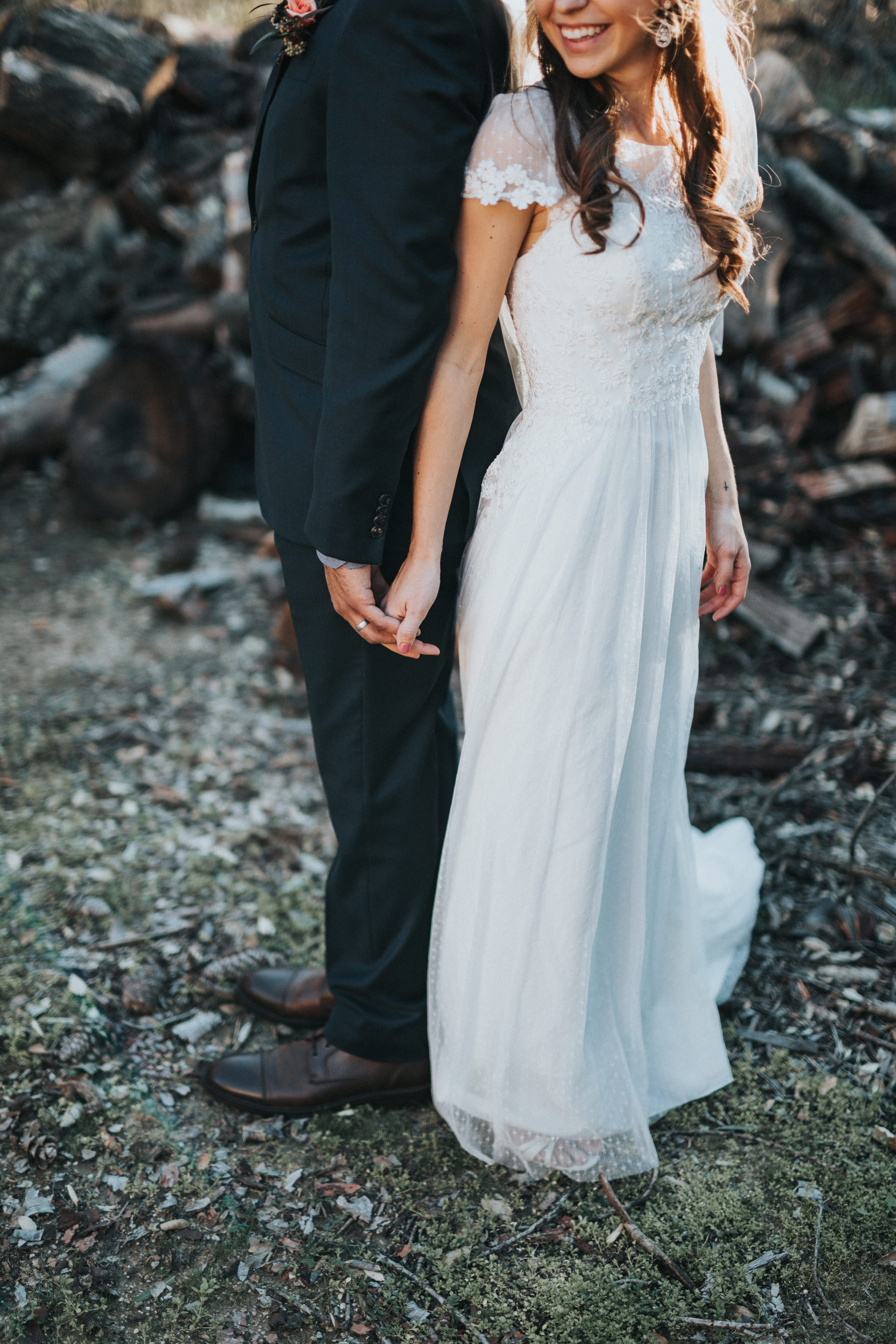 nature, side, love, celebration, black, focus on foreground, white, bride, outdoors, dress, lifestyles, 5K, jacket, full length, day, wedding dress, standing, Phone HD Wallpaper