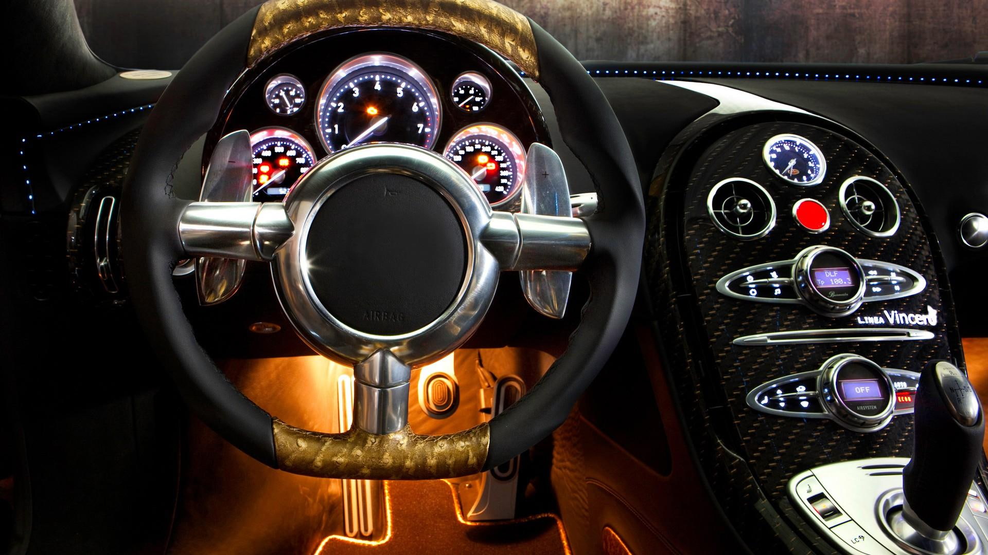 interior, sport, luxory, 1080P, veyron, bugatti, HD Wallpaper