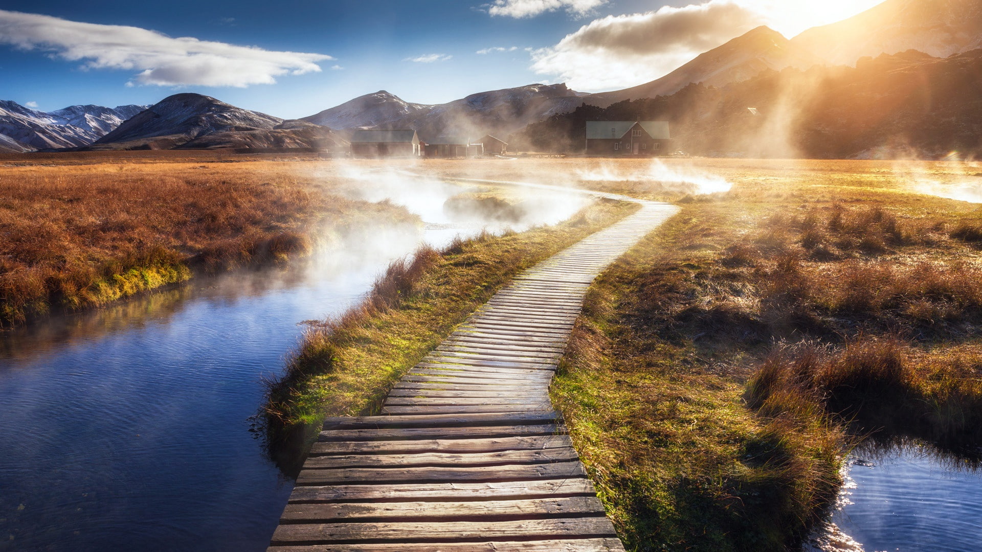 nature, uhd, path, 1080P, hd, Wooden Path, Wooden, 1920 x 1080, HD Wallpaper