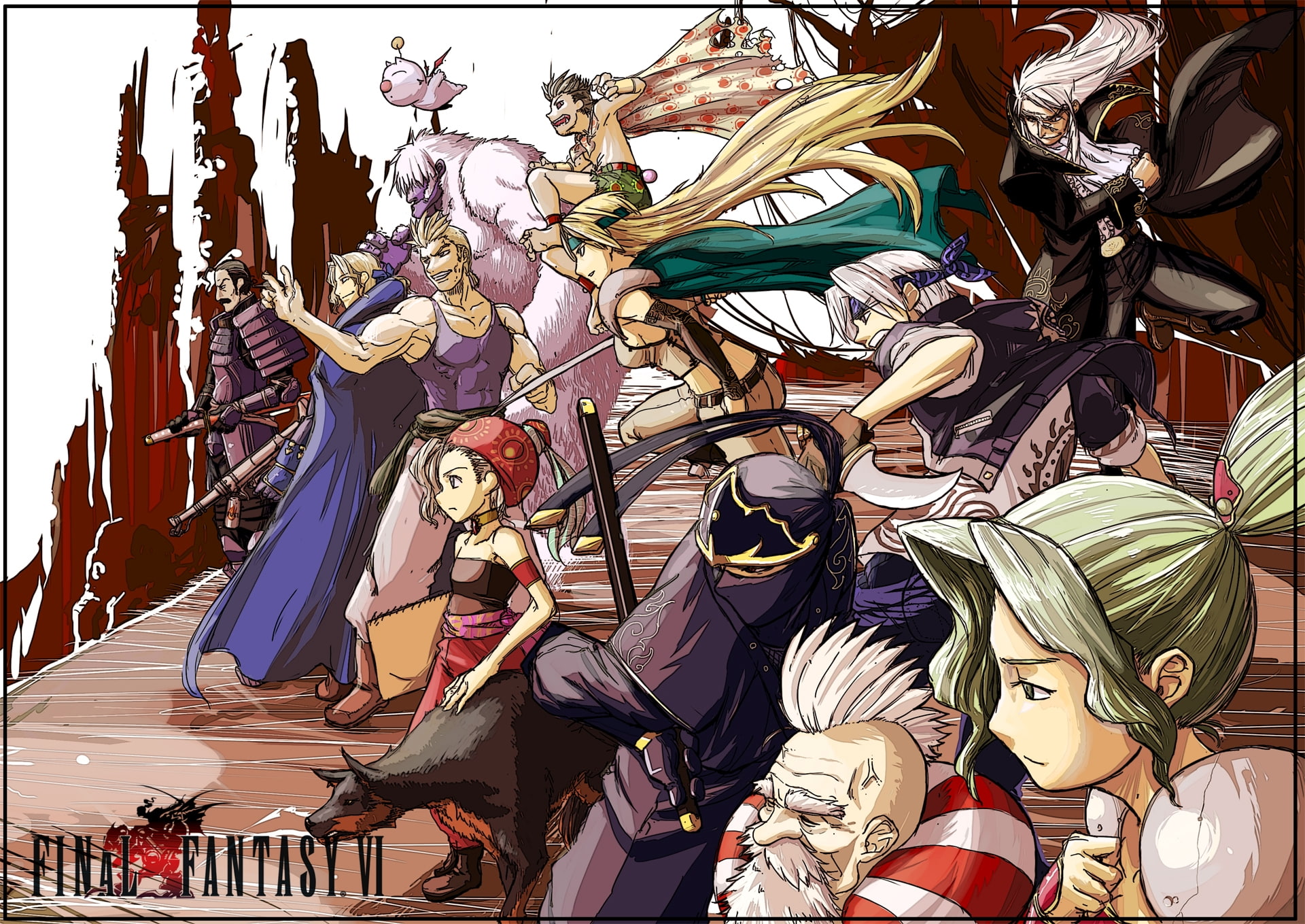 hd, 1080P, vi, games, video, final, Final Fantasy VI, fantasy, art, HD Wallpaper