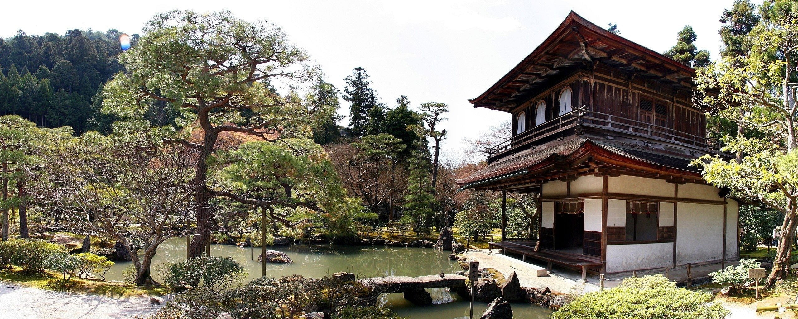 garden, growth, water, tree, built structure, architecture, religion, building, Japanese Garden, spirituality, sky, outdoors, nature, day, place of worship, HD Wallpaper