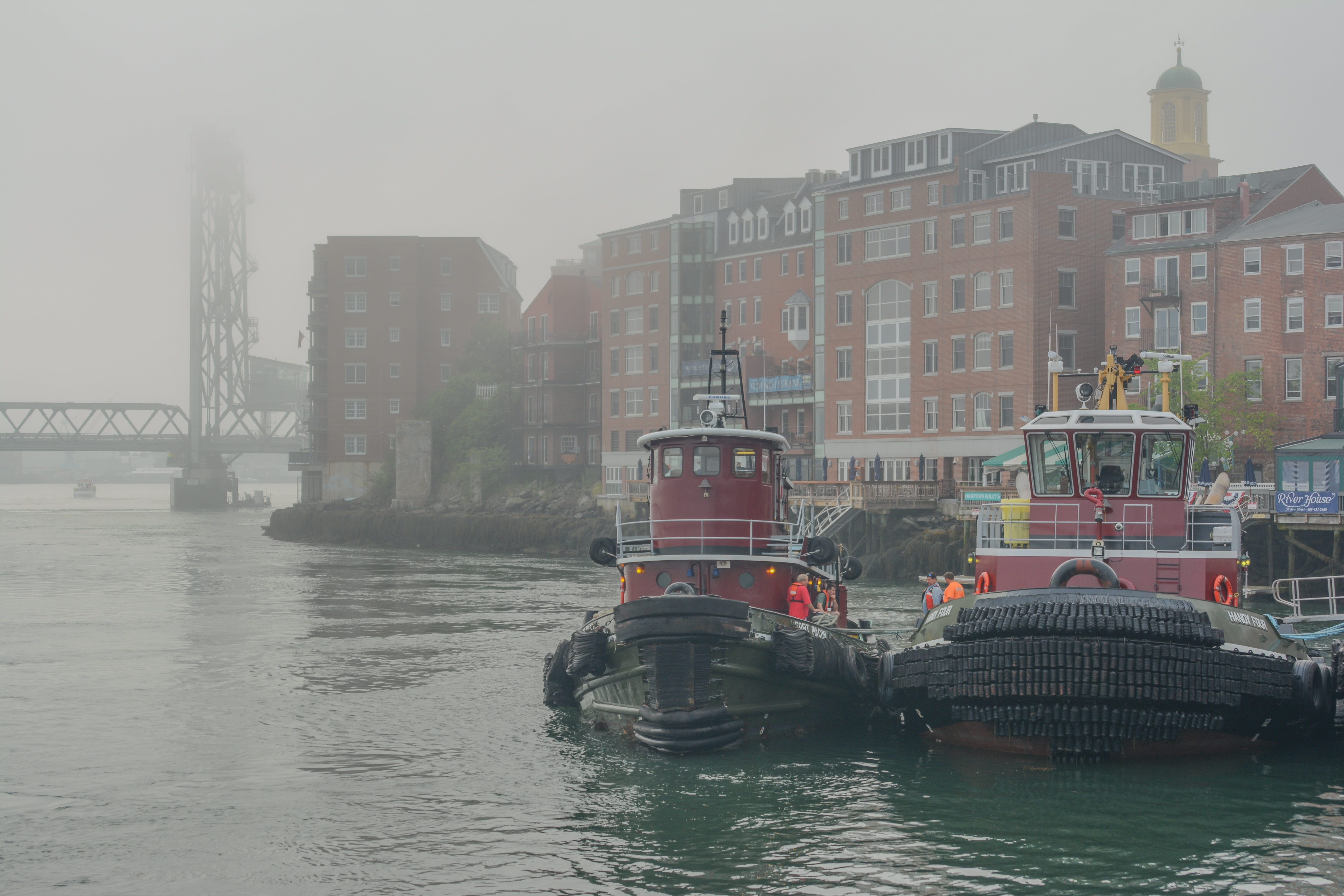 river, portsmouth, built structure, coastal, rocky, water, city, nature, architecture, 5K, day, waterfront, sky, building exterior, passenger craft, coastline, HD Wallpaper