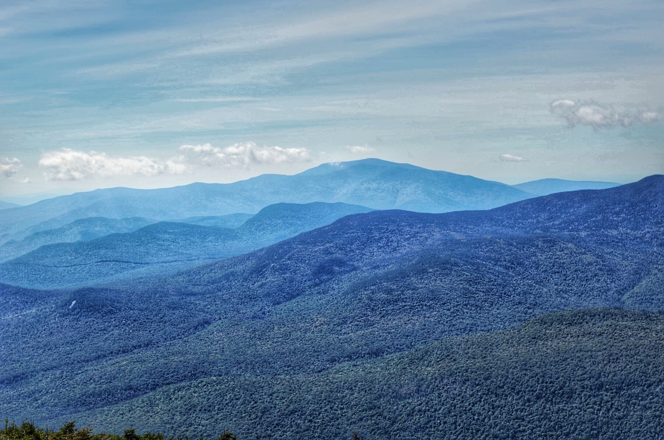 nature, day, environment, clouds, lincoln, cloud - sky, mountain ridge, outdoors, non-urban scene, hike, idyllic, franconia notch, blue, united states, HD Wallpaper